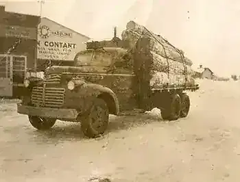 A truck from Contant's original general transport business