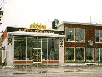 An earlier-generation Gaston Contant Ski-Doo storefront