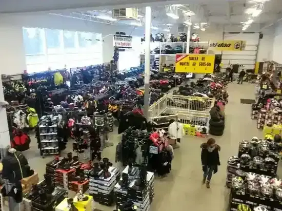The apparel and accessories floor of a modern showroom