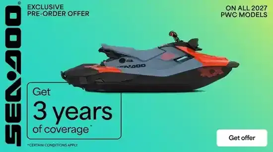 Get 3 years of coverage on all 2027 PWC models (Rec-Lite)