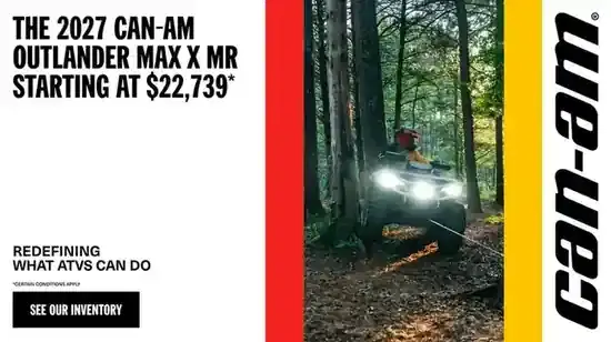 The 2027 Outlander MAX X MR starting at $22,739
