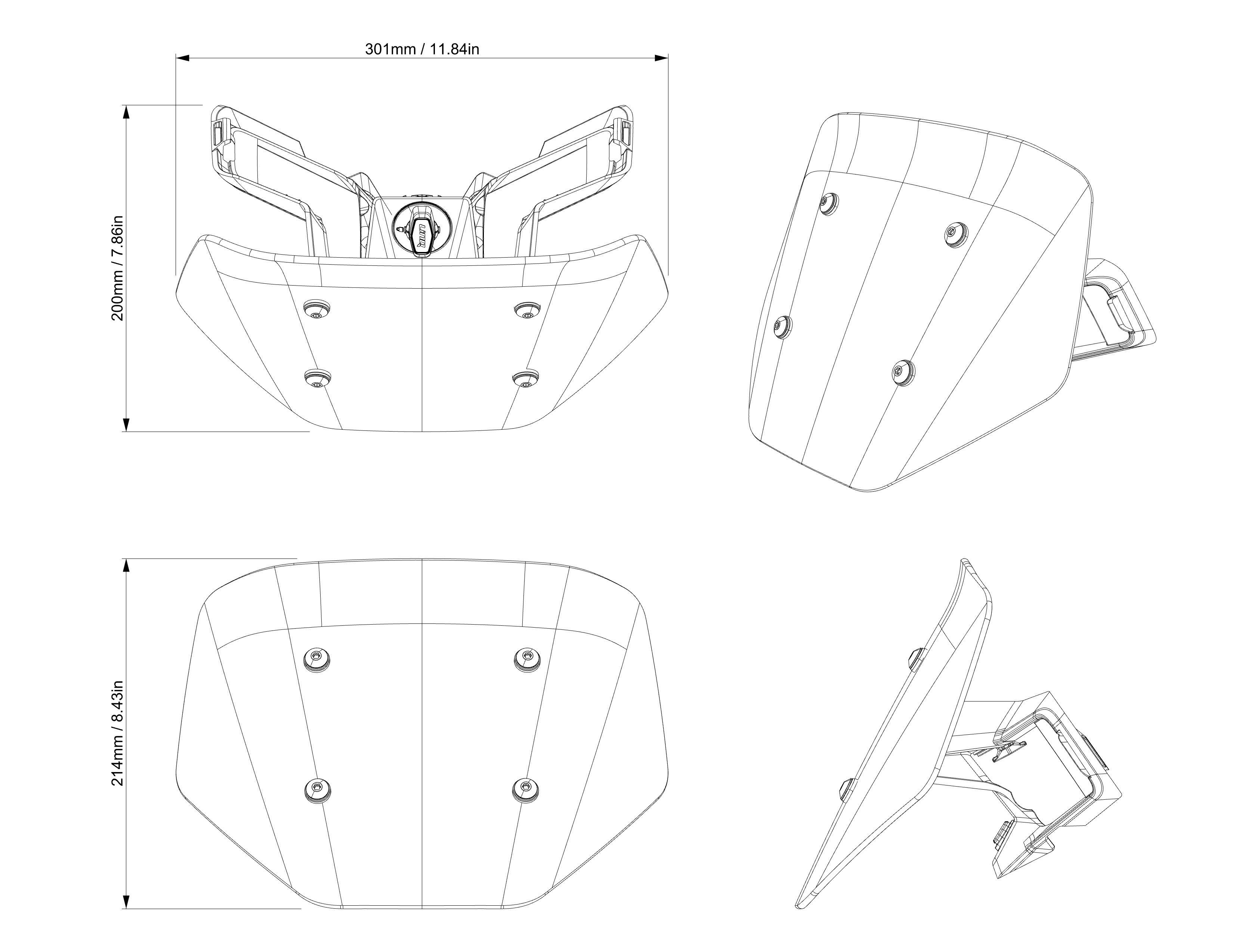 LinQ Sport Windshield Can-Am Pulse — photo 3