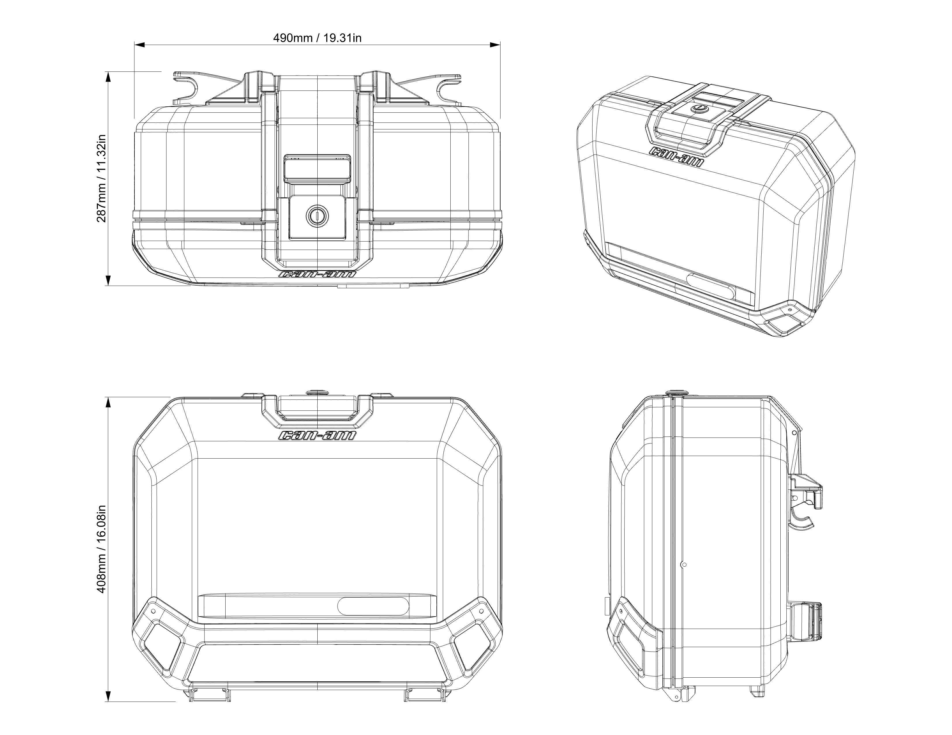 Aluminum Side Cases Can-Am Canyon — photo 4