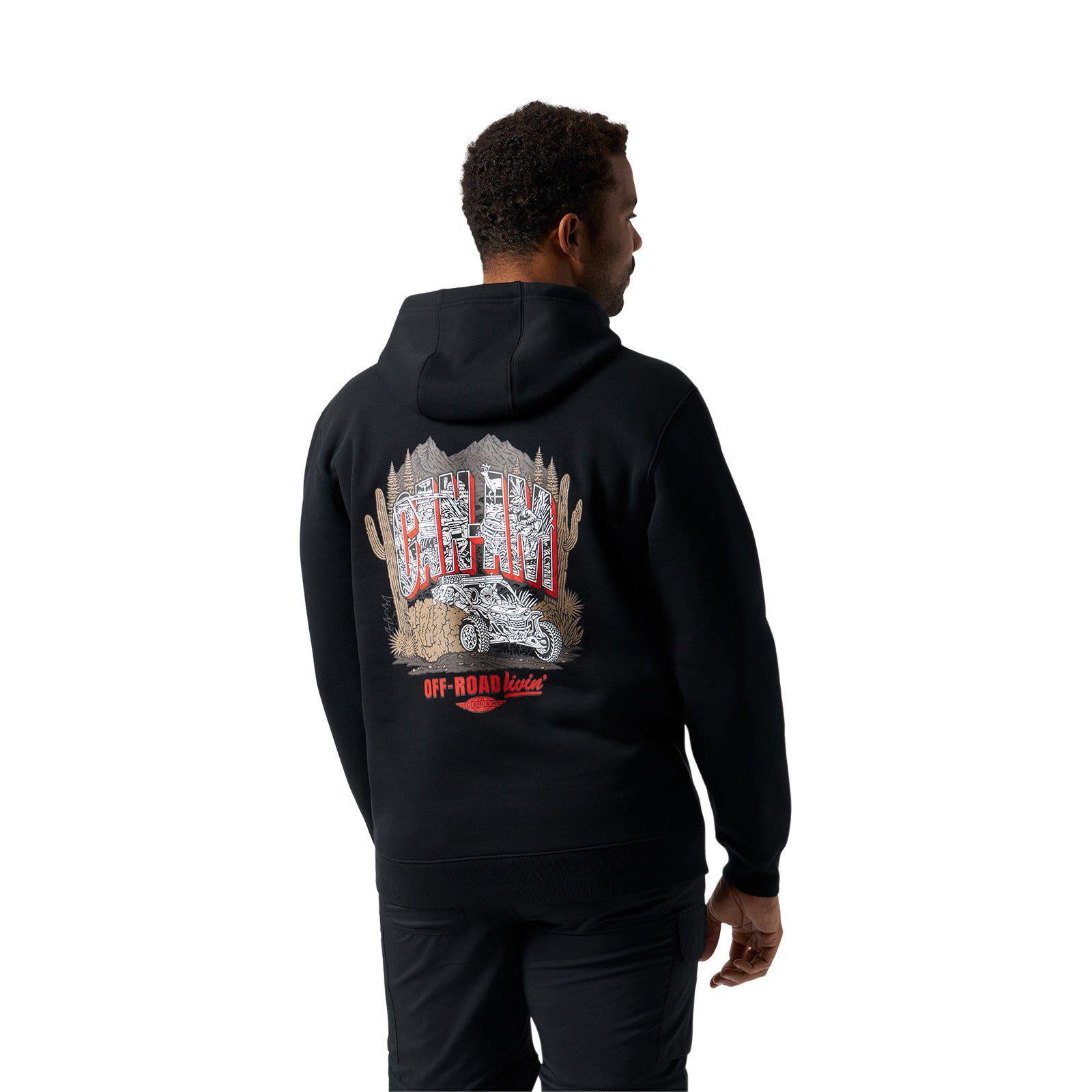 Chandail à capuche Off-Road Livin pour homme Can-Am — photo 3