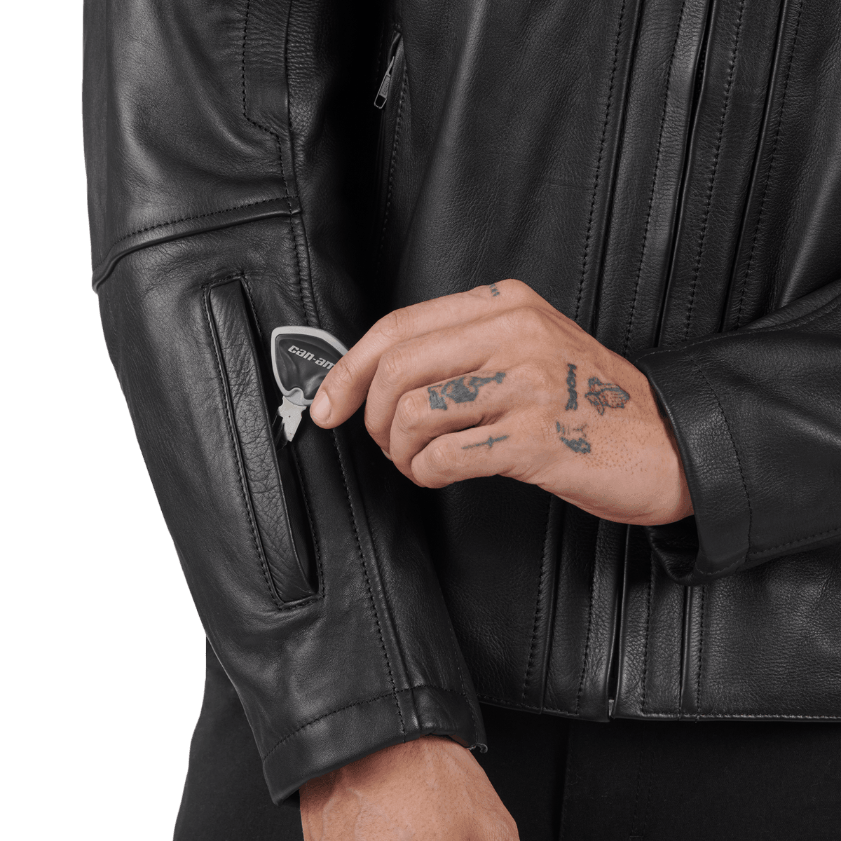 Manteau Brode en cuir pour homme CE/UKCA — photo 4