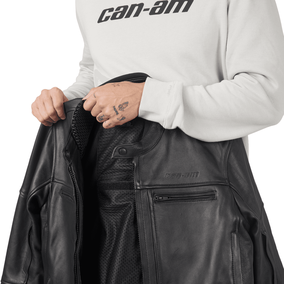 Manteau Brode en cuir pour homme CE/UKCA — photo 6