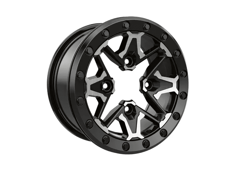 Can-Am Roue beadlock 14" x 7" avant/arrière Noir profond