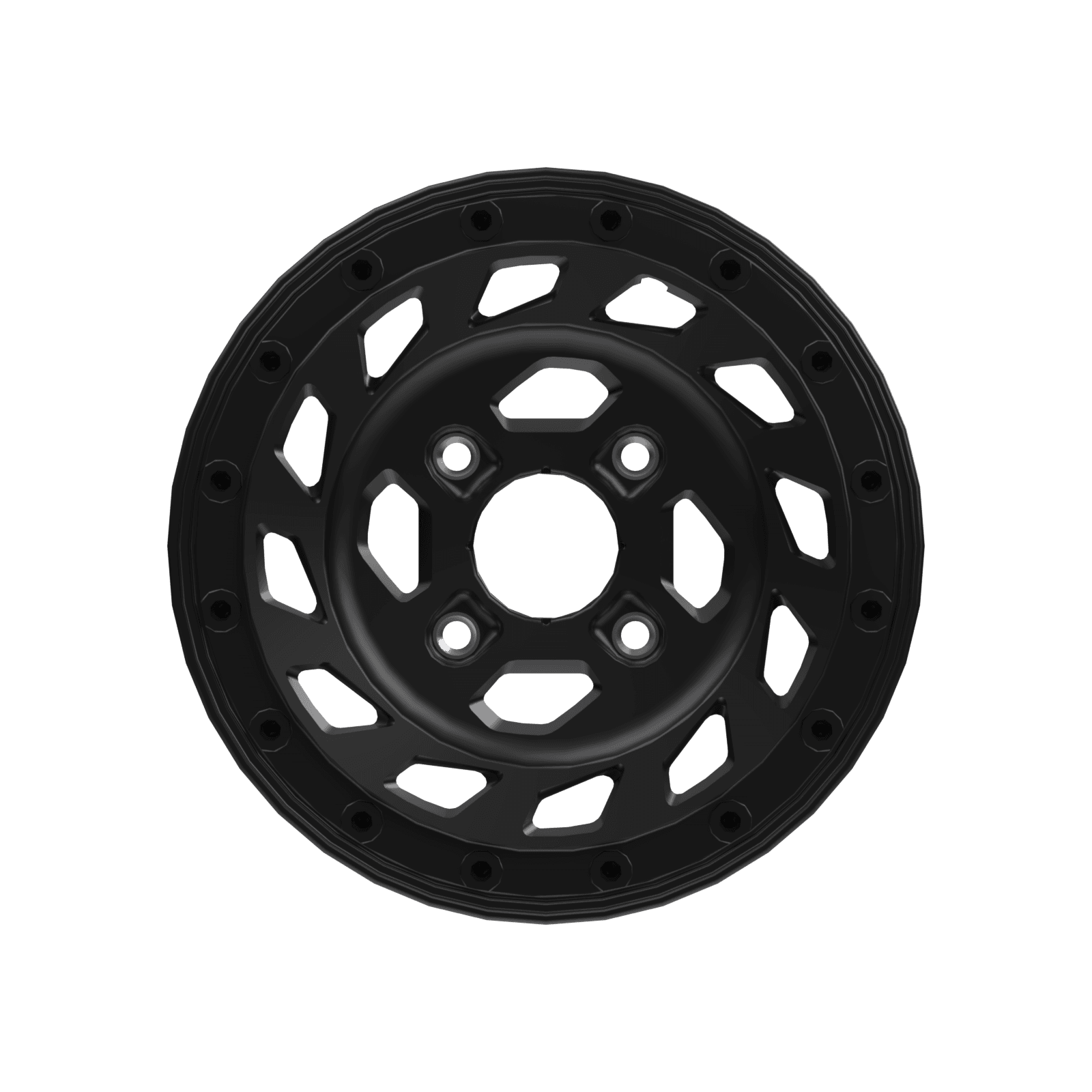 Can-Am Roue beadlock 15" x 7" avant/arrière Noir profond — photo 2