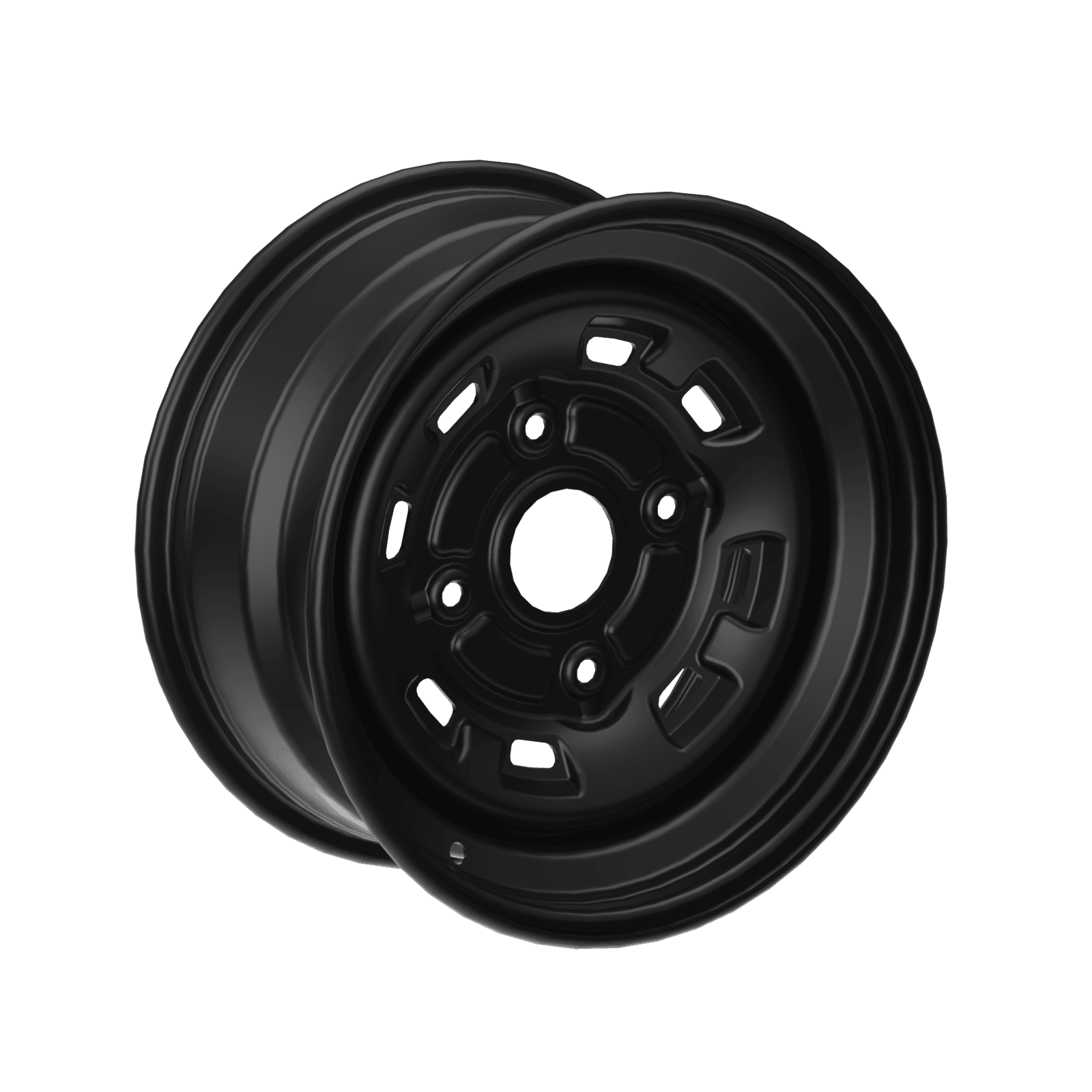 Can-Am Roue en acier 14" x 6.5" avant Noir profond