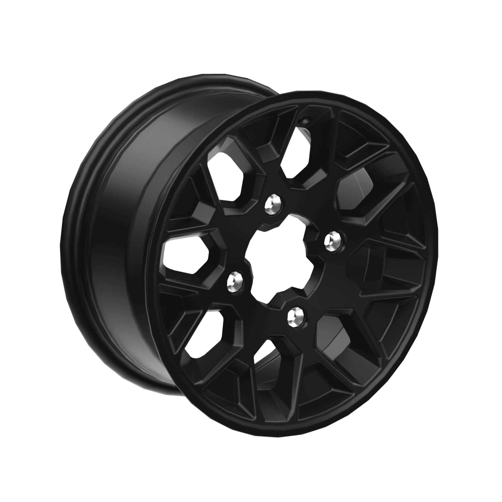 Can-Am Roue en aluminium 14" x 7" avant/arrière Noir profond