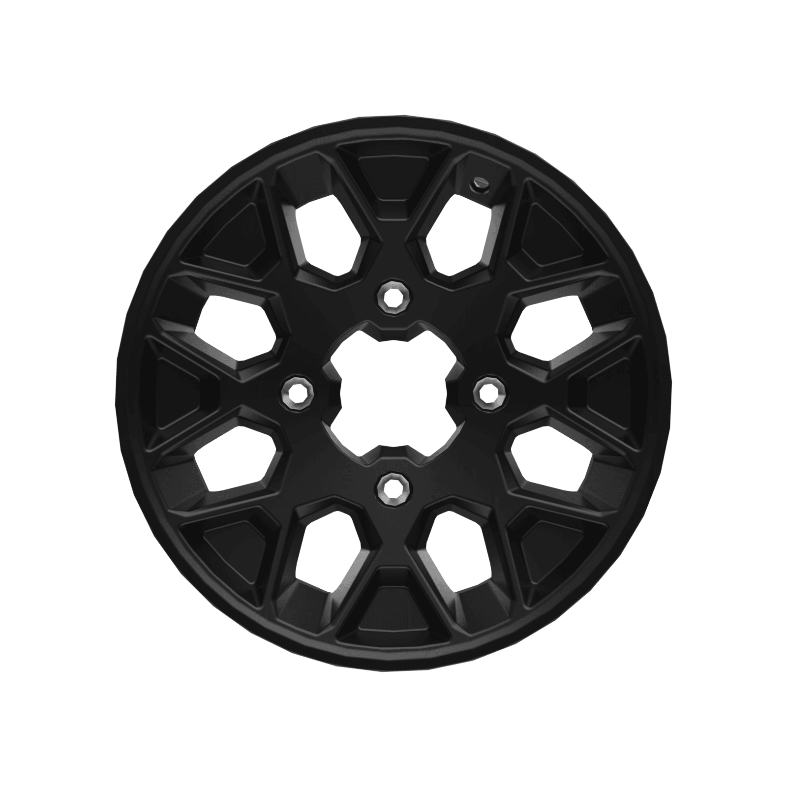 Can-Am Roue en aluminium 14" x 7" avant/arrière Noir profond — photo 2
