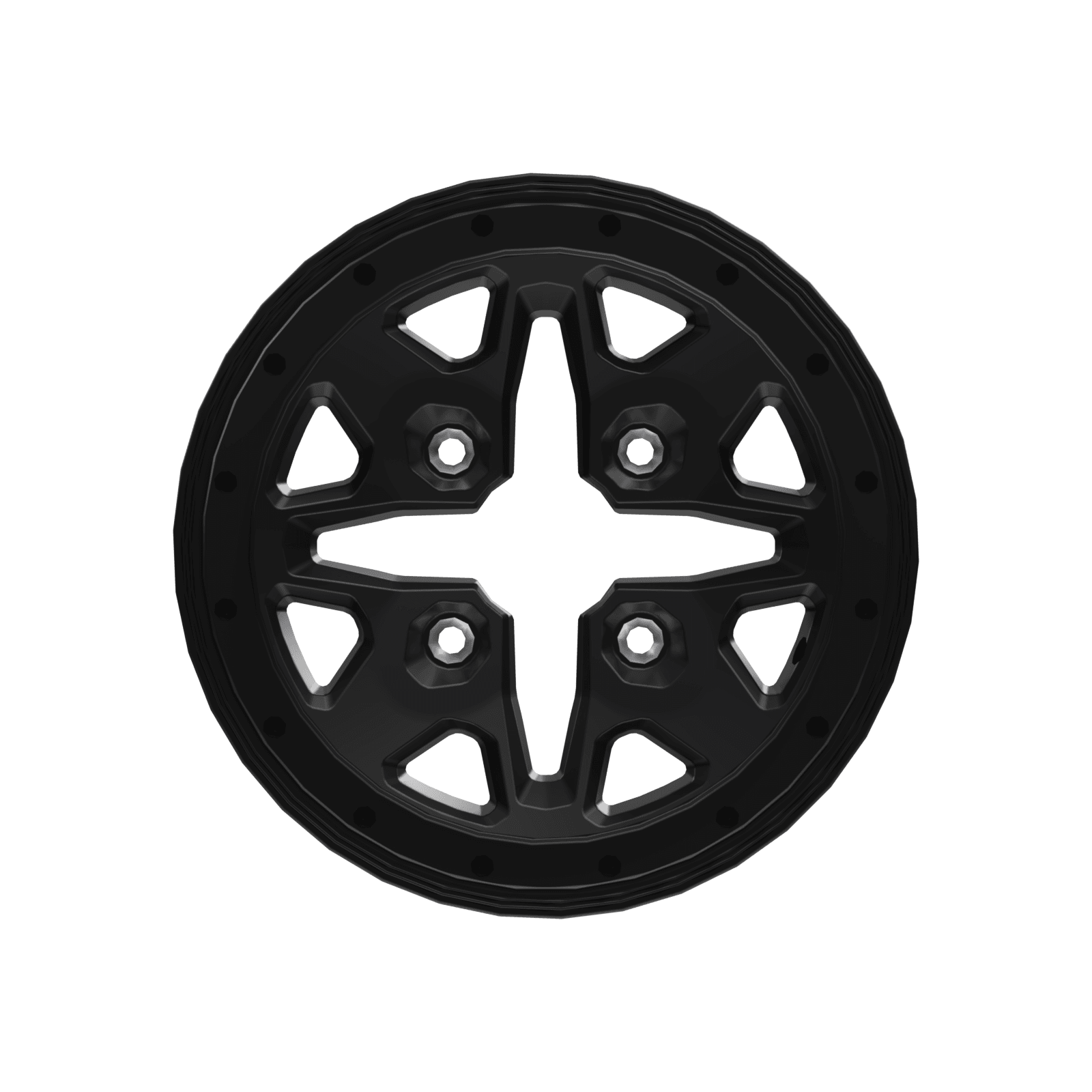 Can-Am Roue beadlock 14" x 7" avant/arrière Noir profond — photo 2