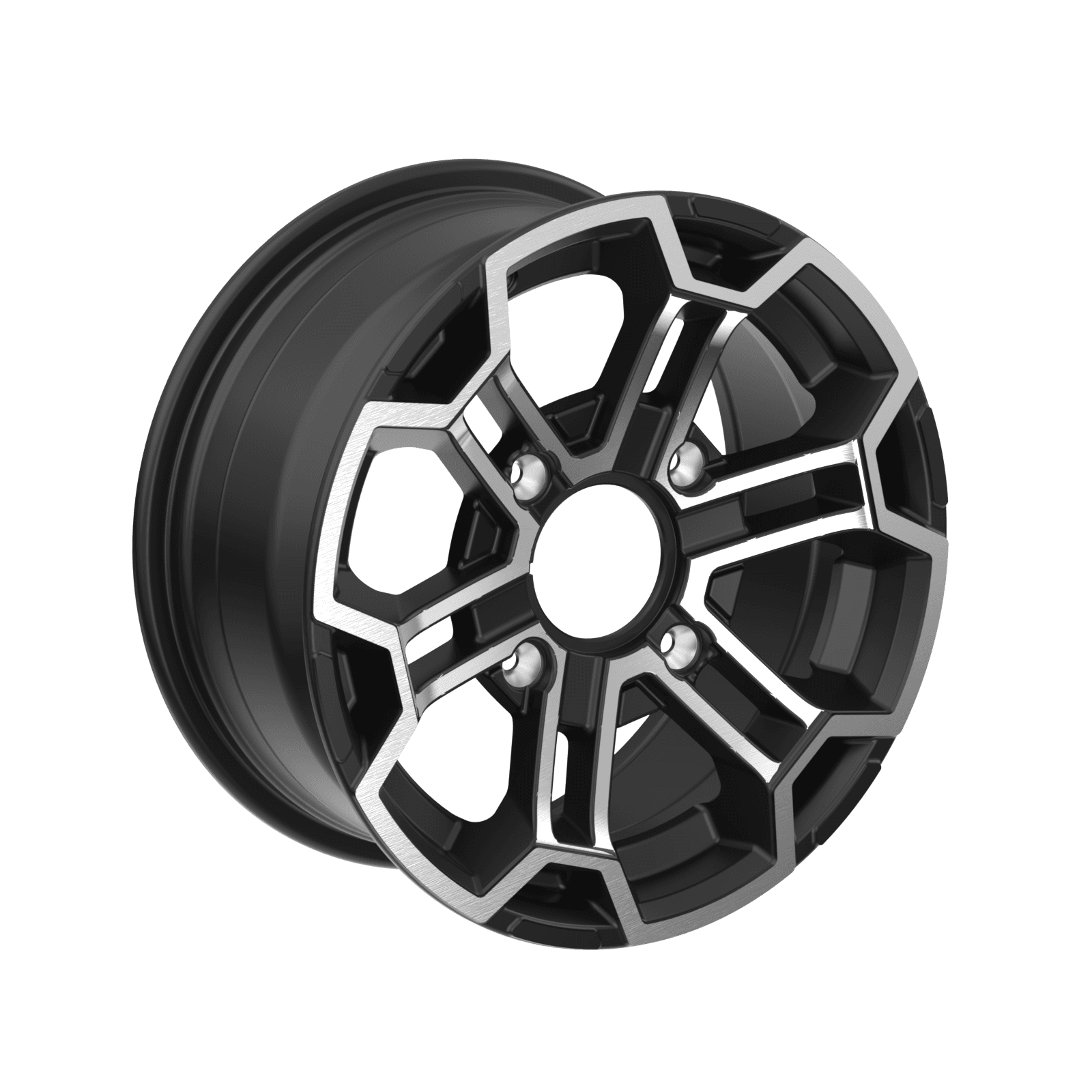 Can-Am Roue en aluminium 14" x 6.5" avant Noir profond