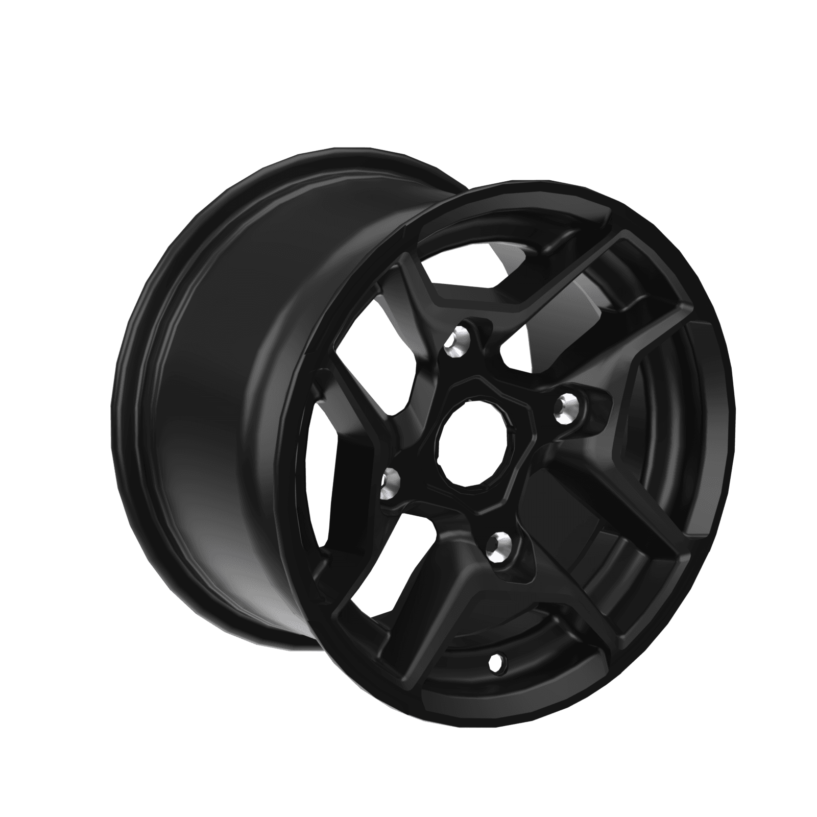 Can-Am Roue en aluminium 12" x 7.5" arrière Noir profond