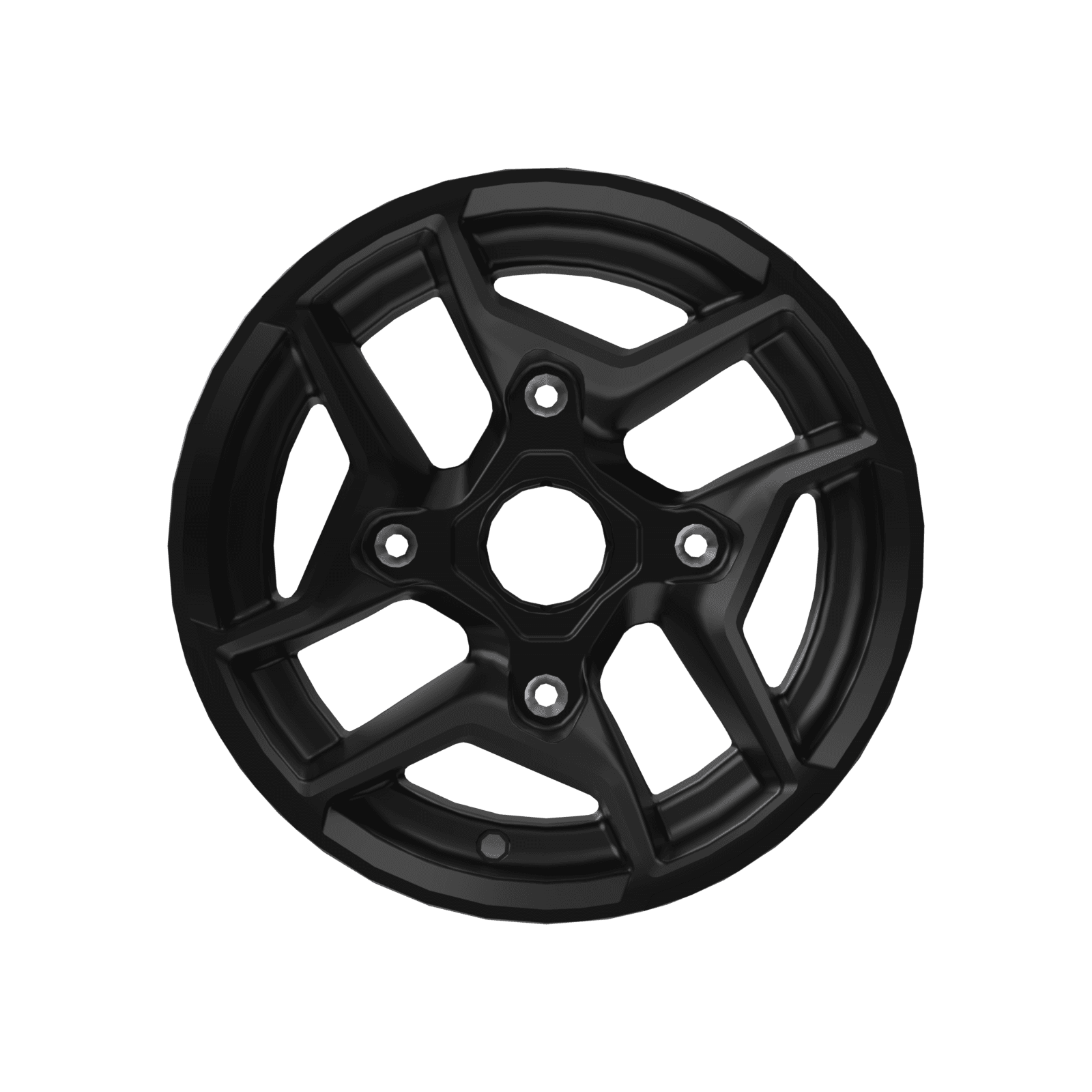 Can-Am Roue en aluminium 12" x 7.5" arrière Noir profond — photo 2