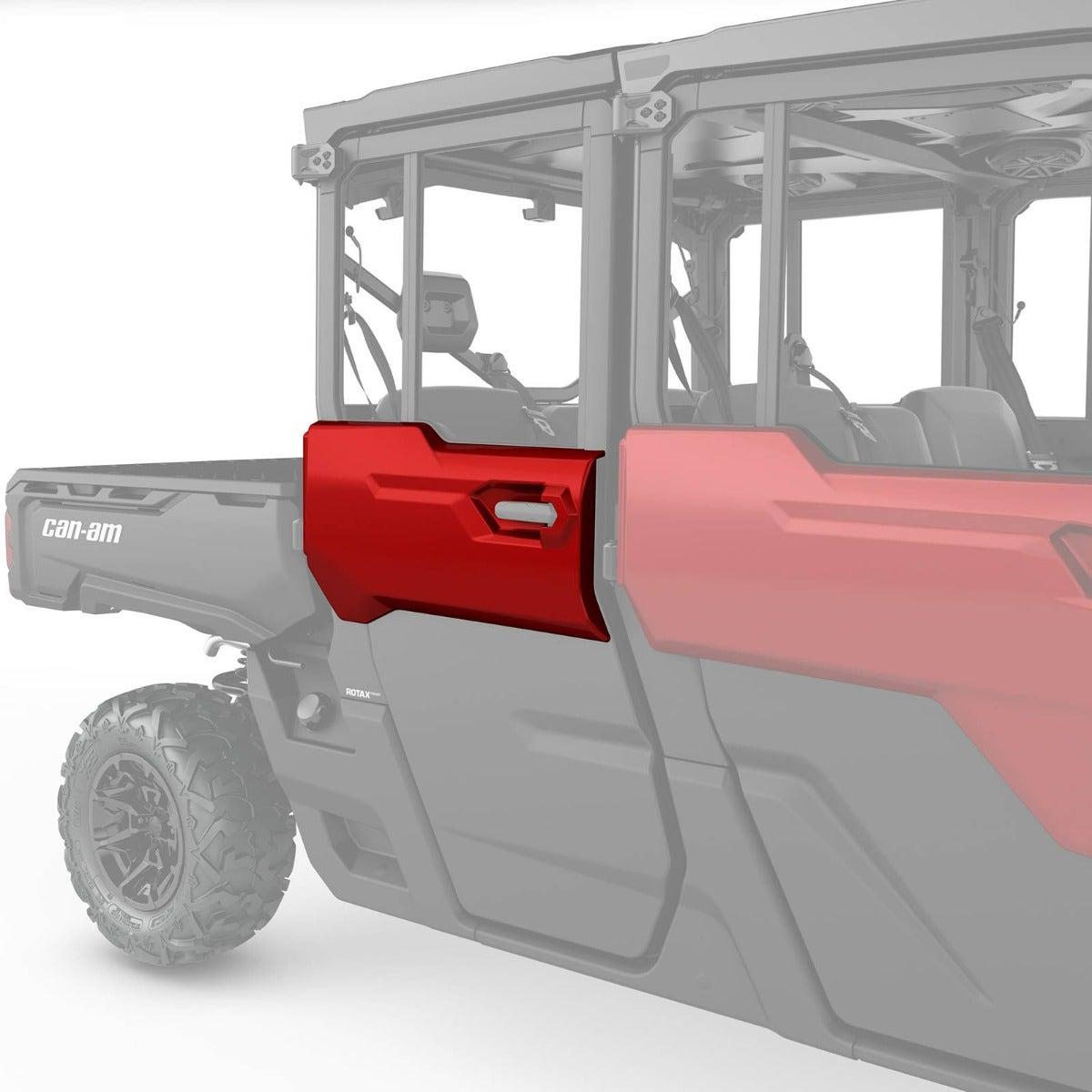 Enjoliveur de porte arrière droit noir/orange pour Can-Am Defender