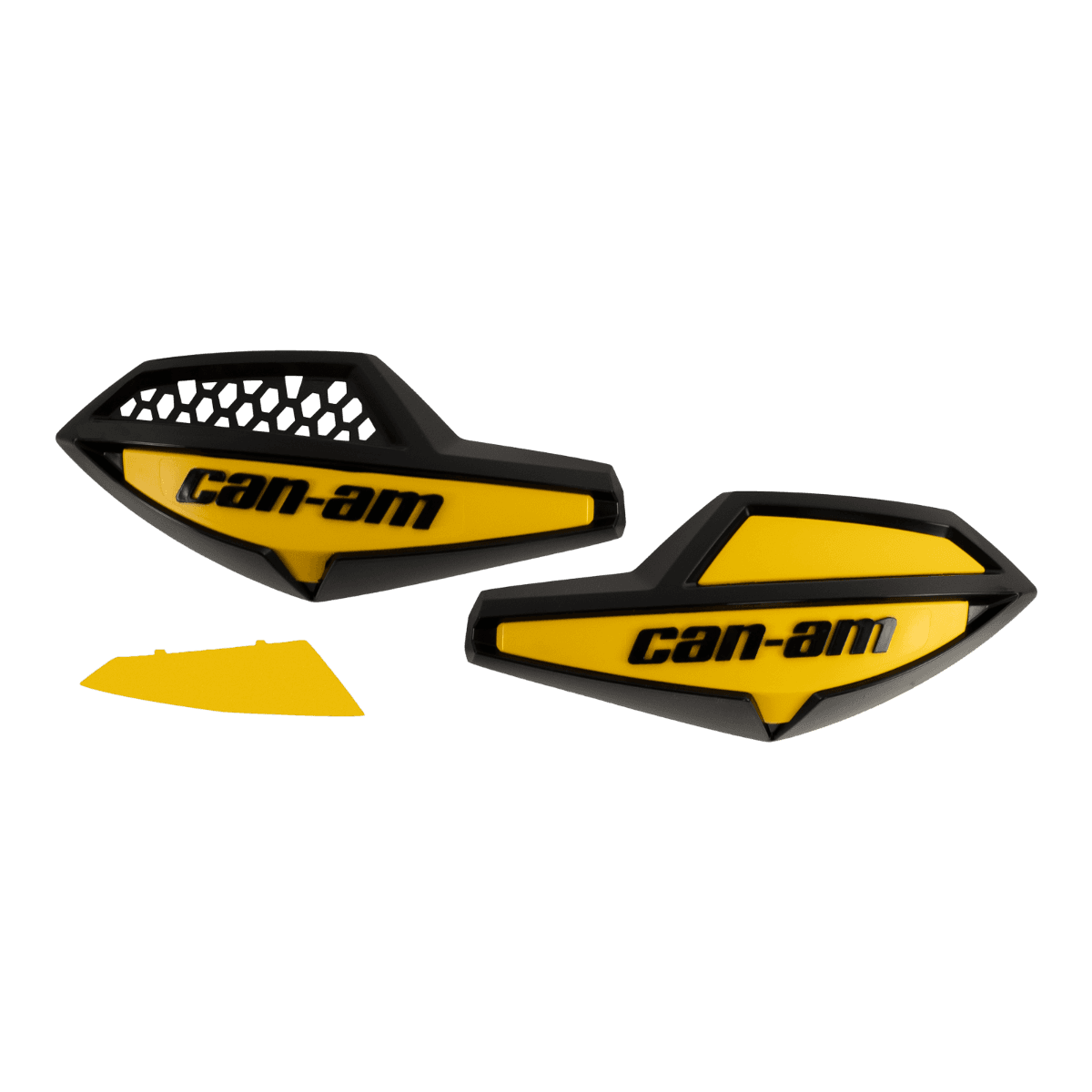 Déflecteurs d'air pour poignées noir/jaune Can-Am