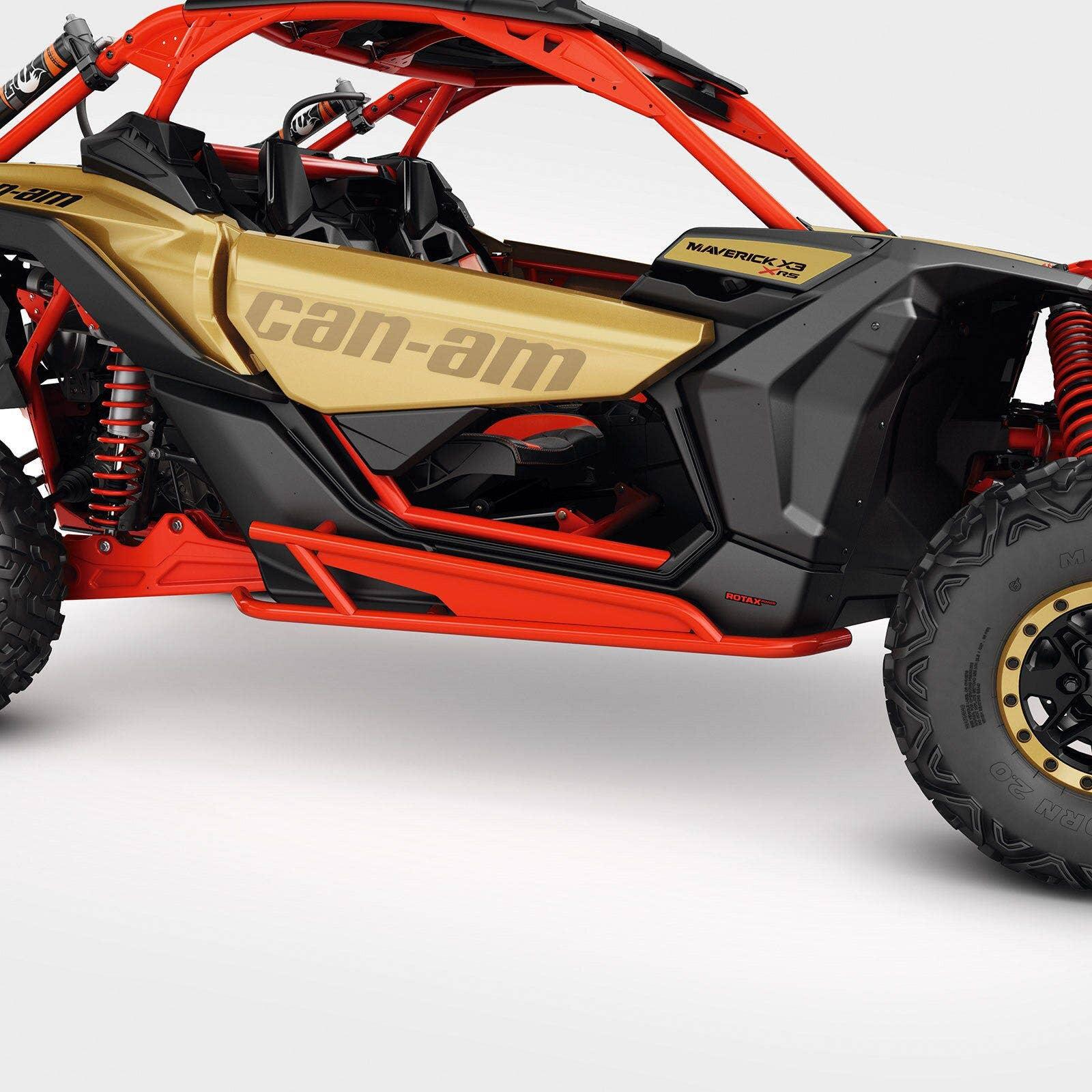 Barres protectrices latérales rouge pour Can-Am Maverick X3