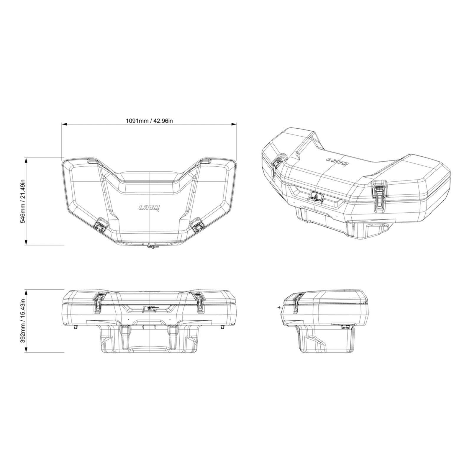 Boîte de rangement (90 L) pour Can-Am Outlander — photo 7