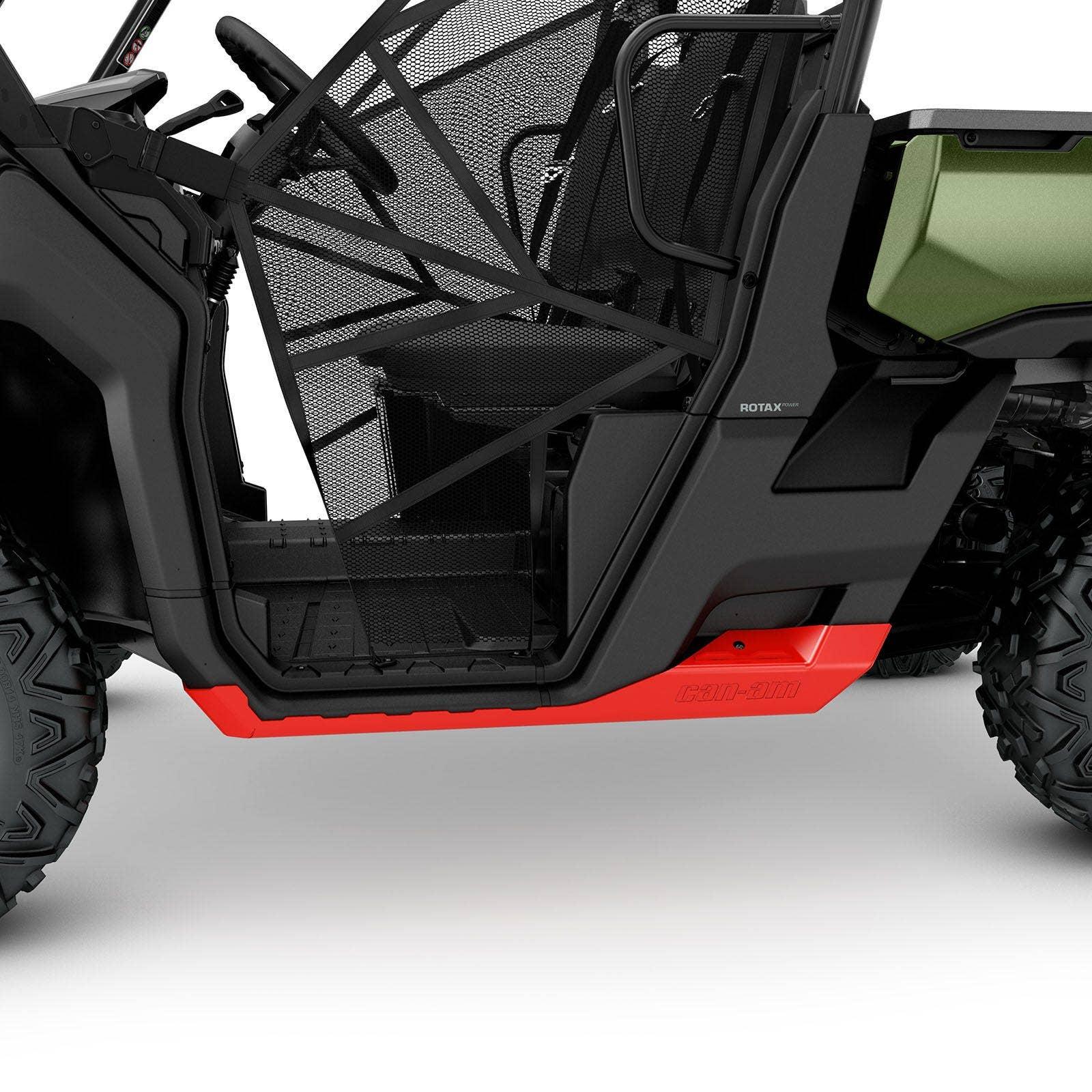 Barres protectrices latérales rouge pour Can-Am Defender