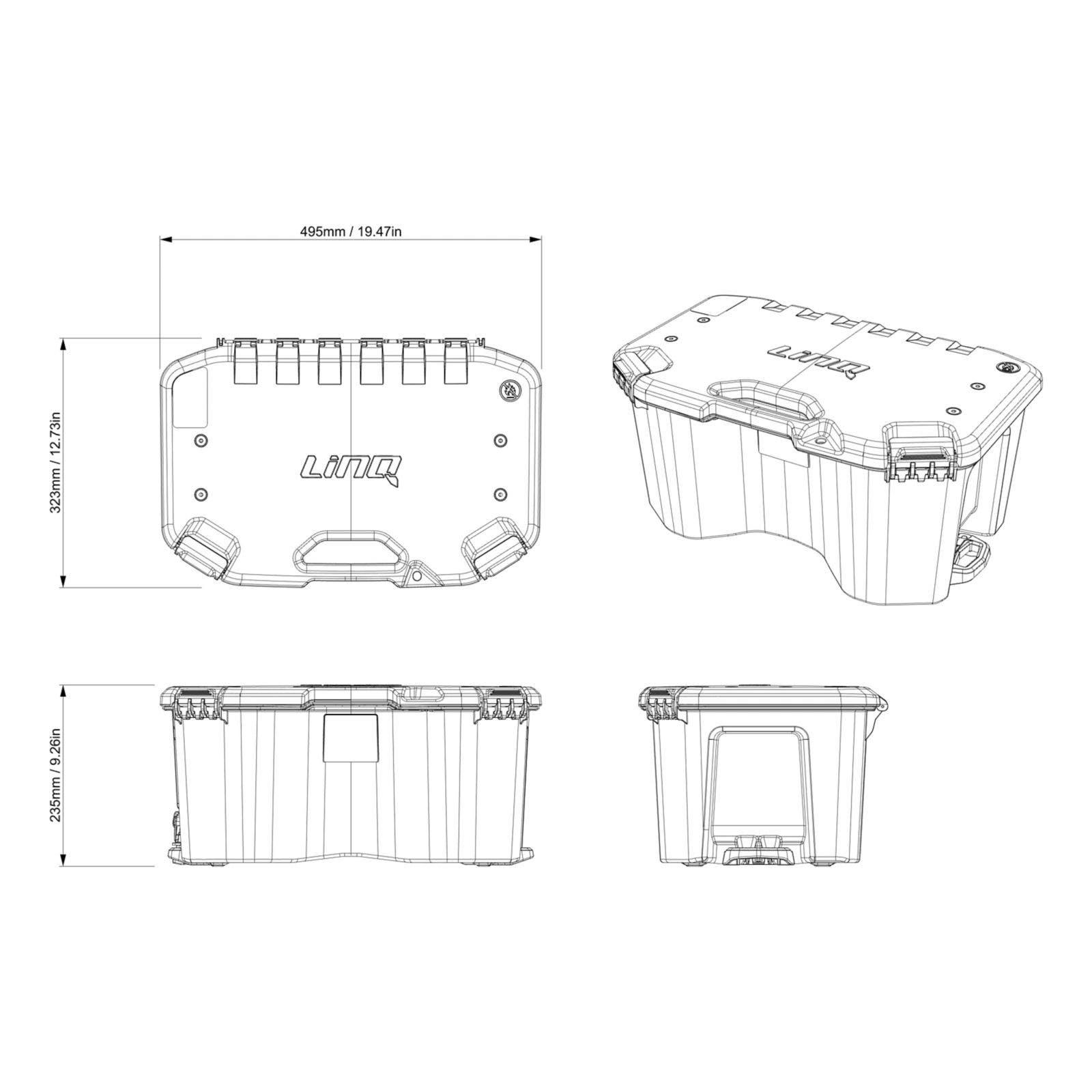 LinQ 5.2 US Gal (20 L) Modular Cargo Box — photo 5