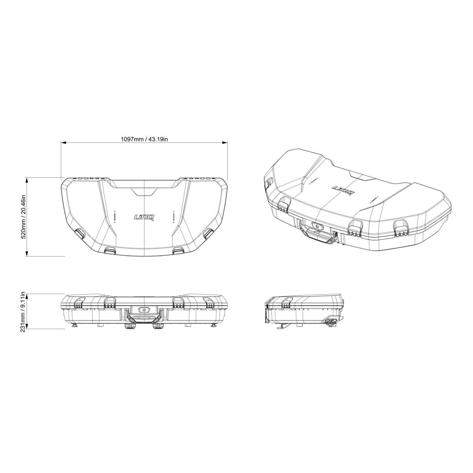 Boîte à profil bas LinQ (63 L) Can-Am — photo 5