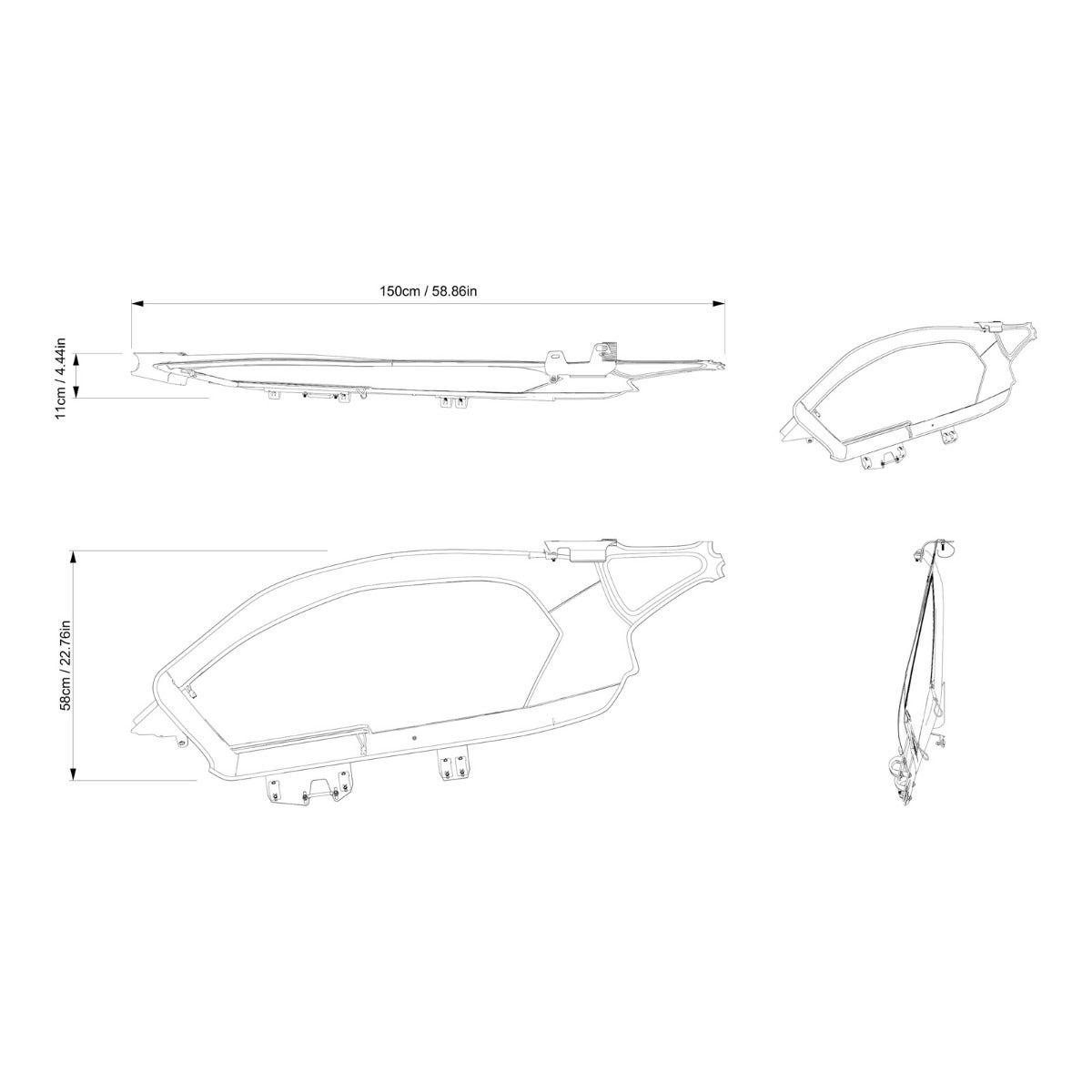 Can-Am Maverick X3 Upper Soft Door Panels — photo 4