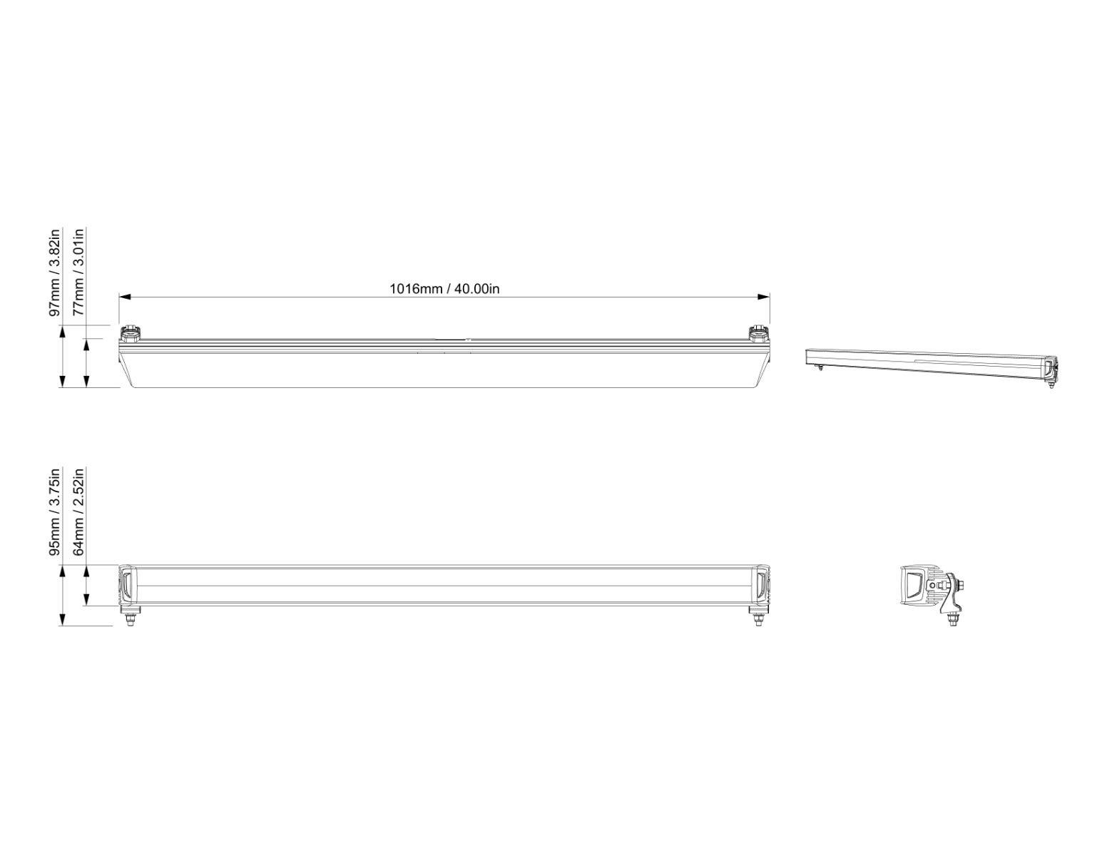 Barre d'éclairage DEL 102 cm (40 po) SMART Can-Am — photo 6