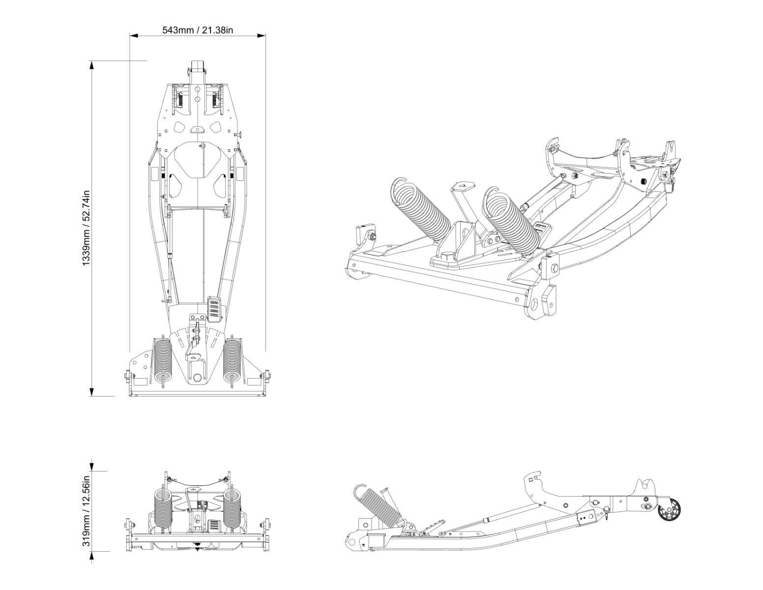 Châssis poussoir avec système d'attache rapide ProMount pour Can-Am Defender — photo 3