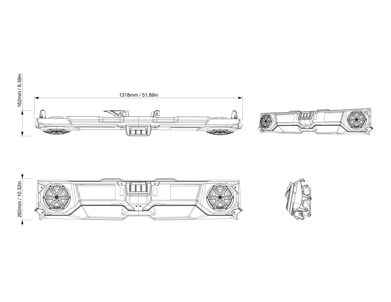 Can-Am Defender JL Audio Rear Speaker Kit — photo 3