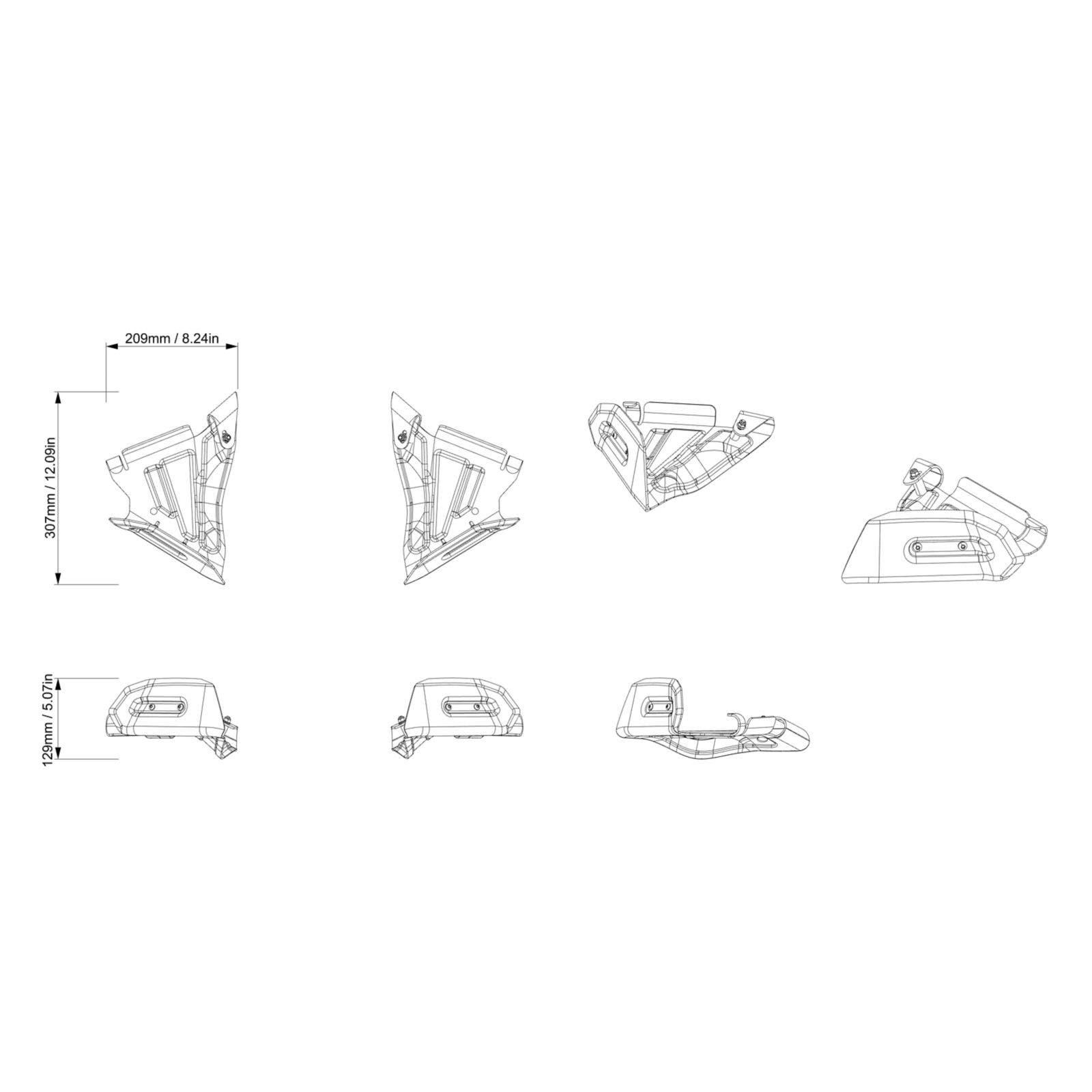 Protecteurs de bras triangulaires avant en aluminium pour Can-Am Outlander — photo 3
