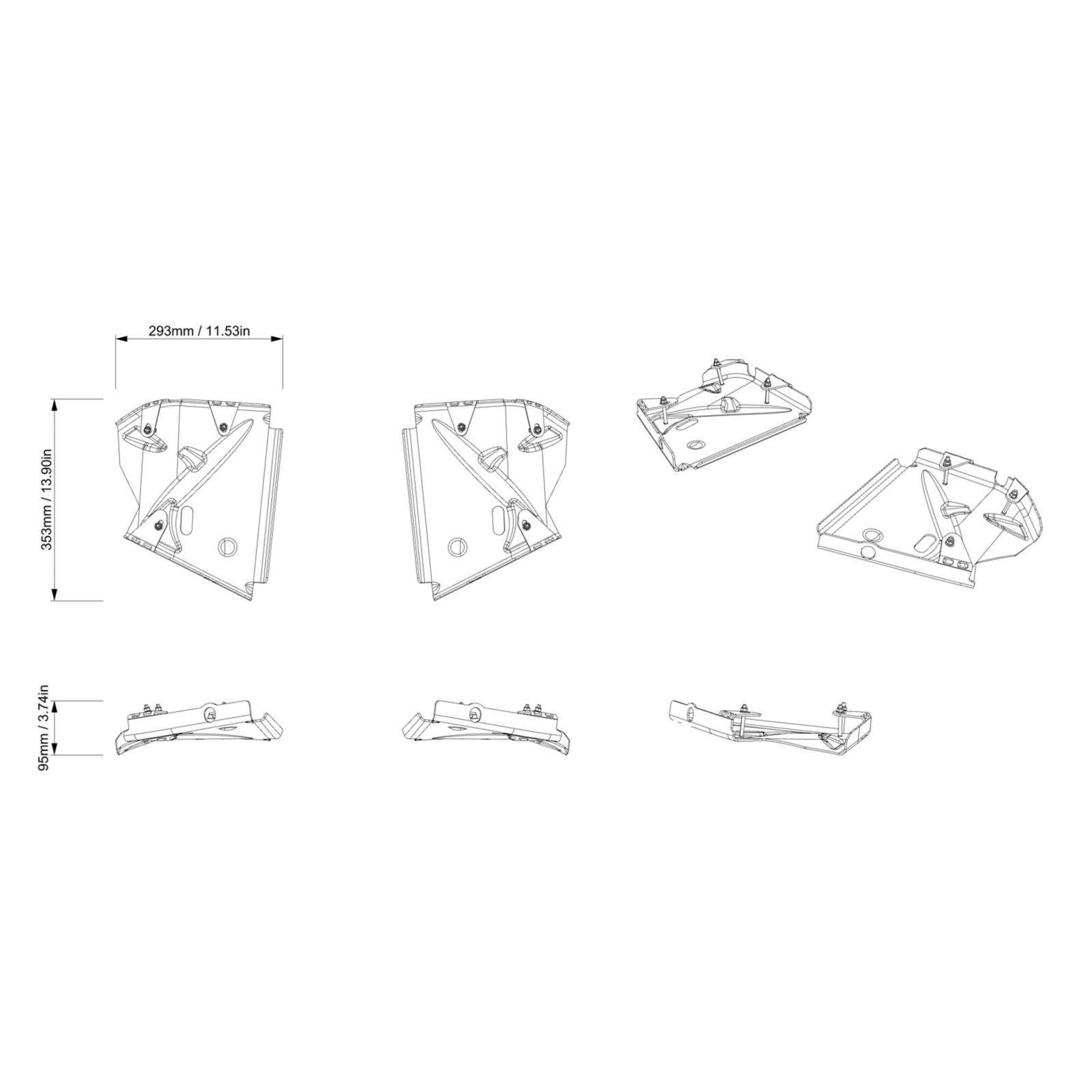 Protecteurs de bras triangulaires arrière en aluminium pour Can-Am Outlander — photo 3