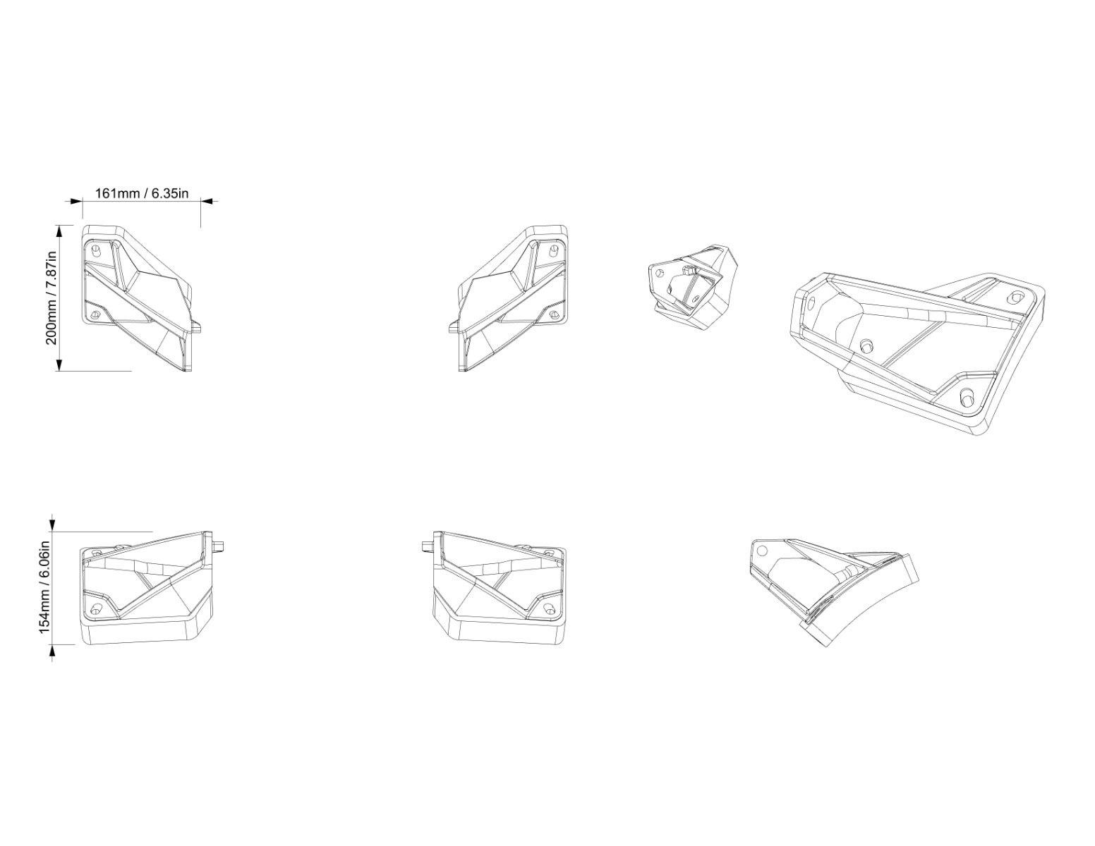 Can-Am Defender LED Light Bar Mounts — photo 3