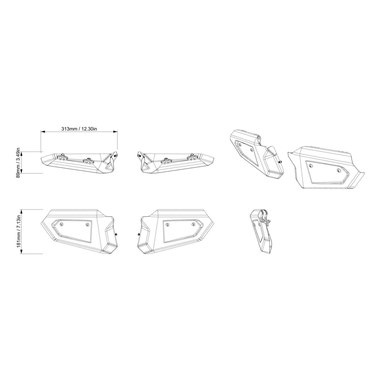 Can-Am Outlander Extreme Front Bumper Plates — photo 3