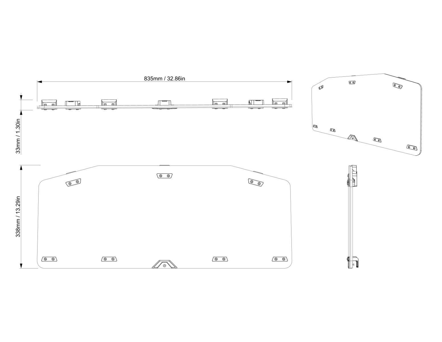 Fenêtre arrière en polycarbonate pour Can-Am Defender — photo 3