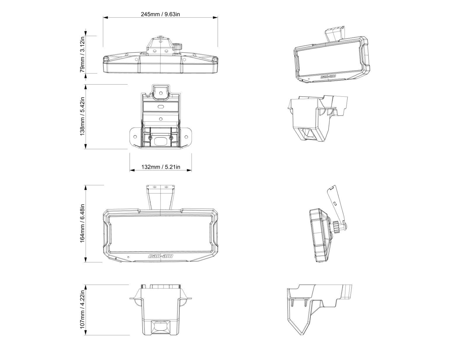 Can-Am Defender Rear view Camera & Monitor — photo 3