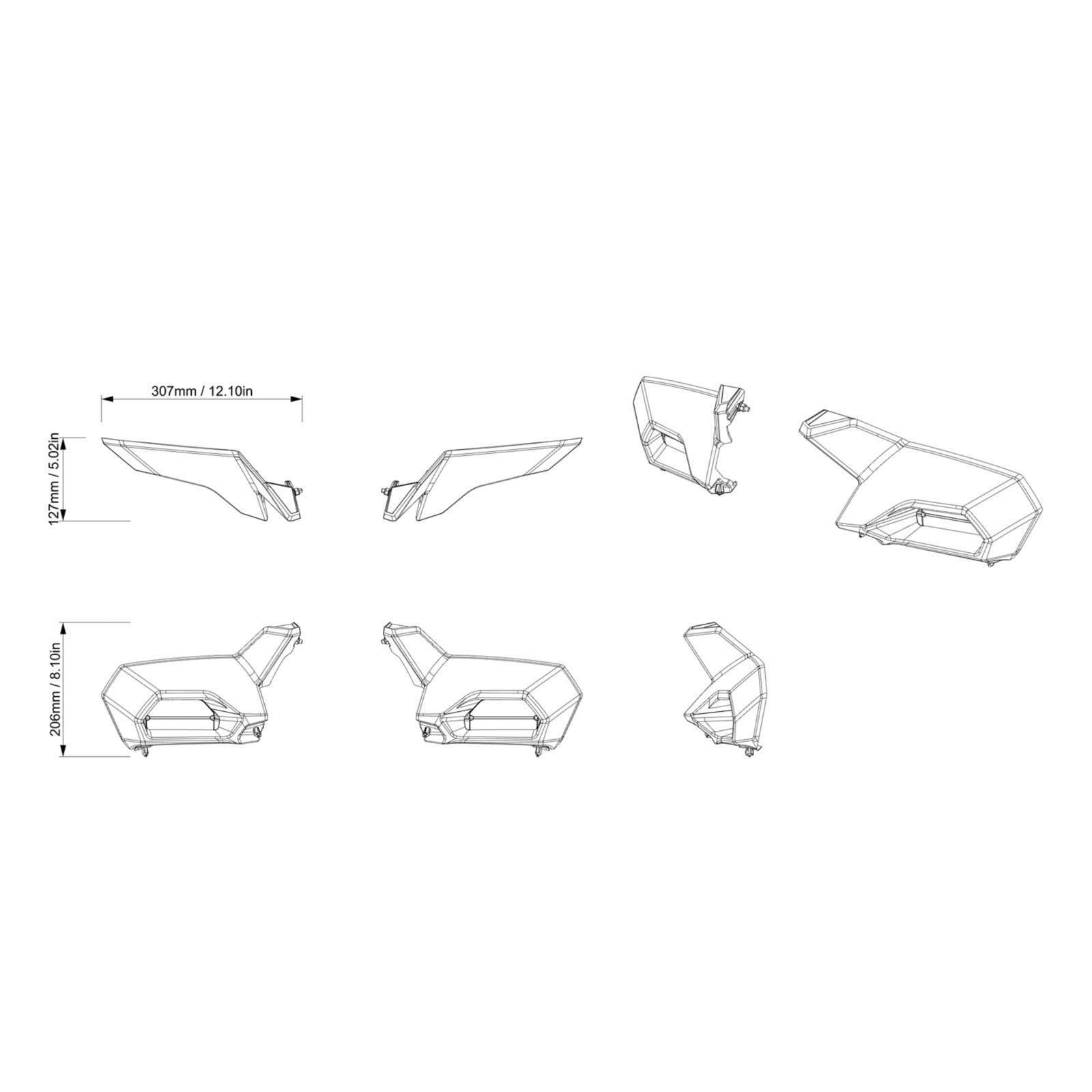 Can-Am Outlander Adventure Side Wind Deflectors — photo 3