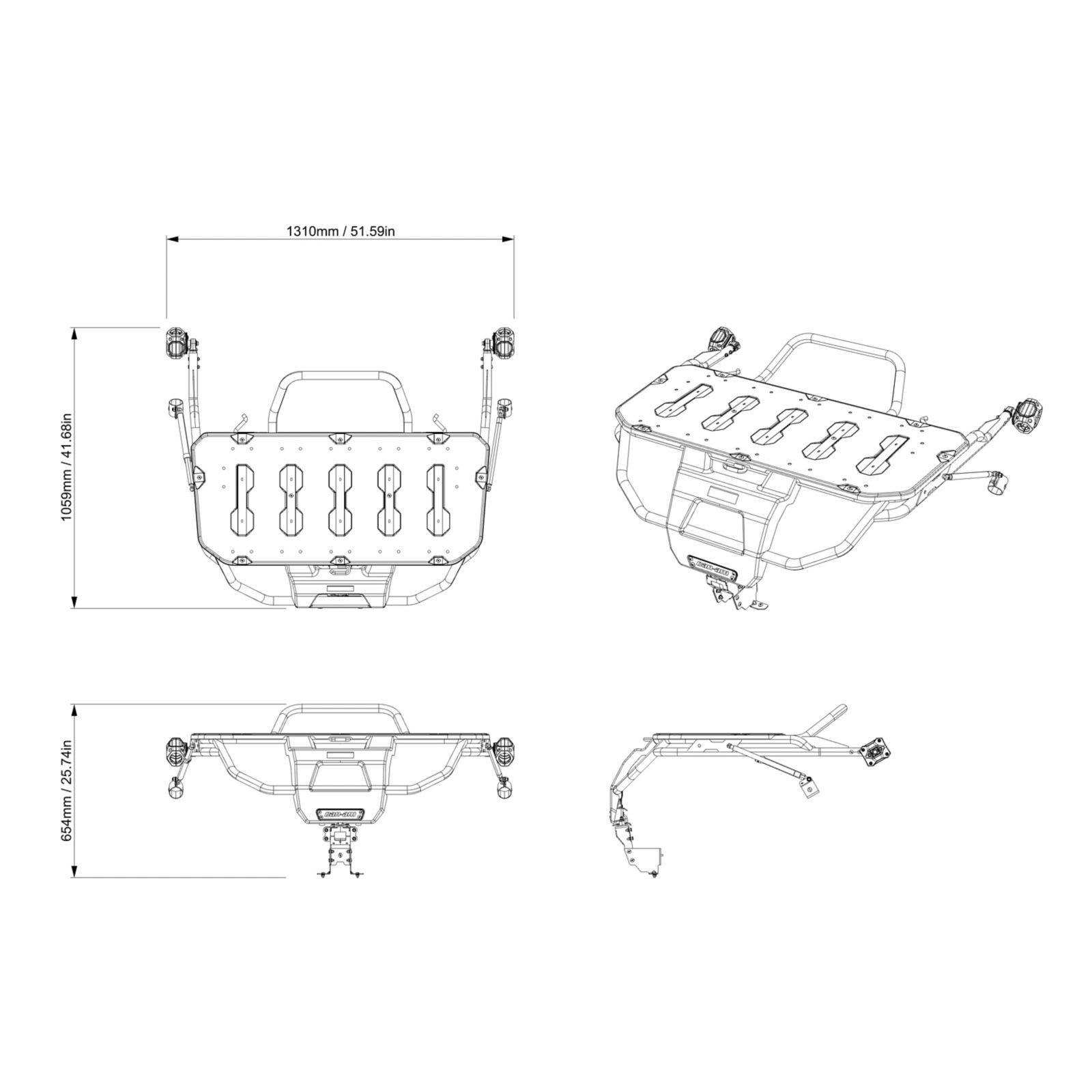 Support pivotant LinQ pour Can-Am Maverick R — photo 2