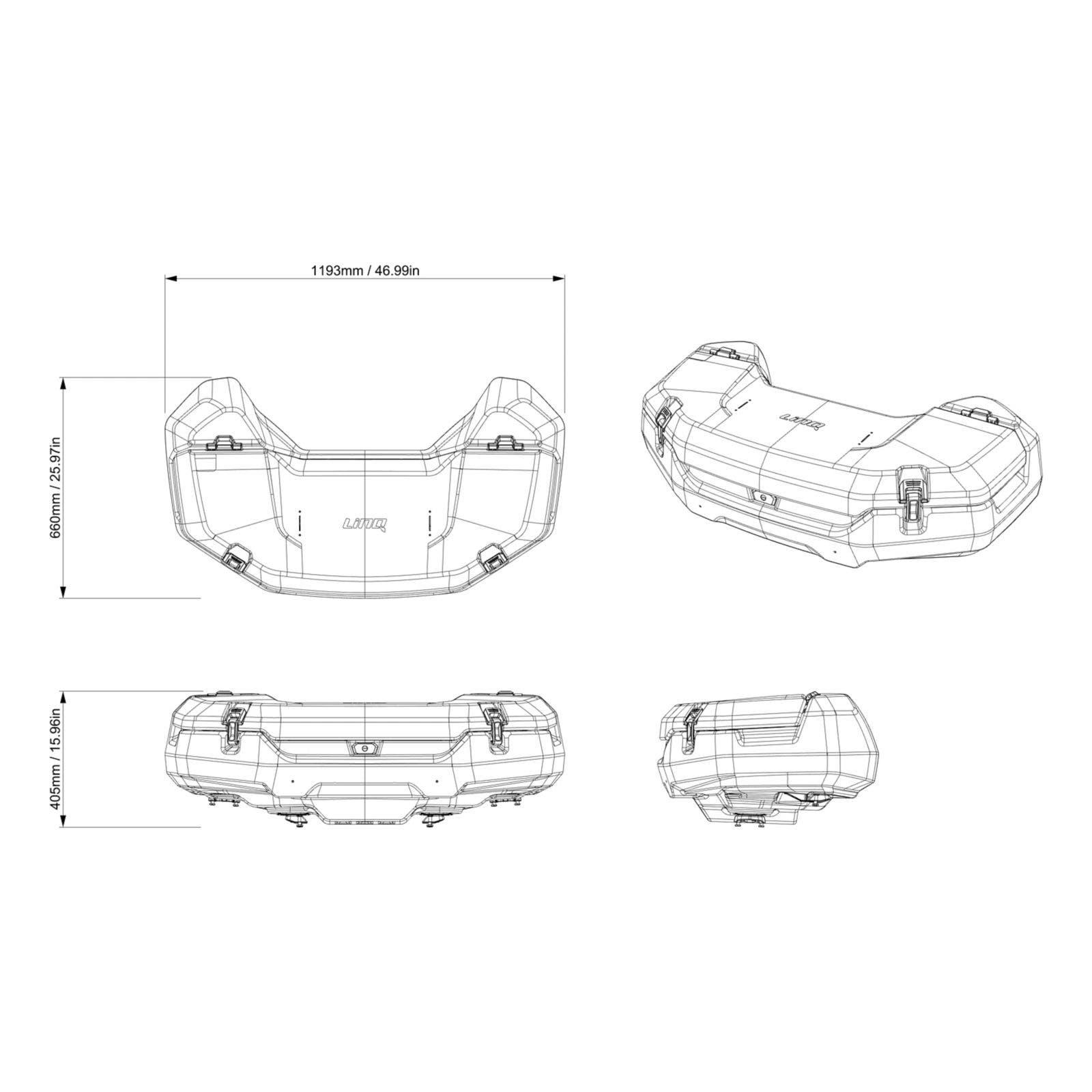 Coffre arrière LinQ (145 L) pour Can-Am Outlander — photo 2