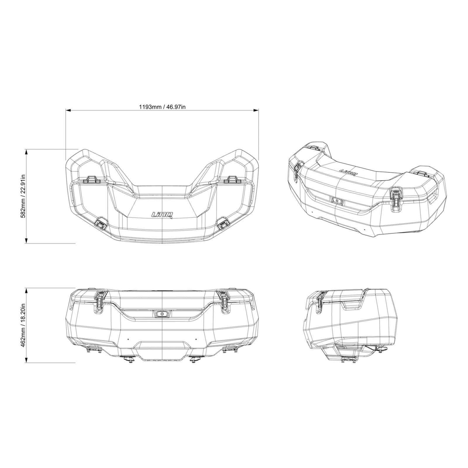 Can-Am Outlander LinQ 30 US Gal (139 L) Trunk Box — photo 2