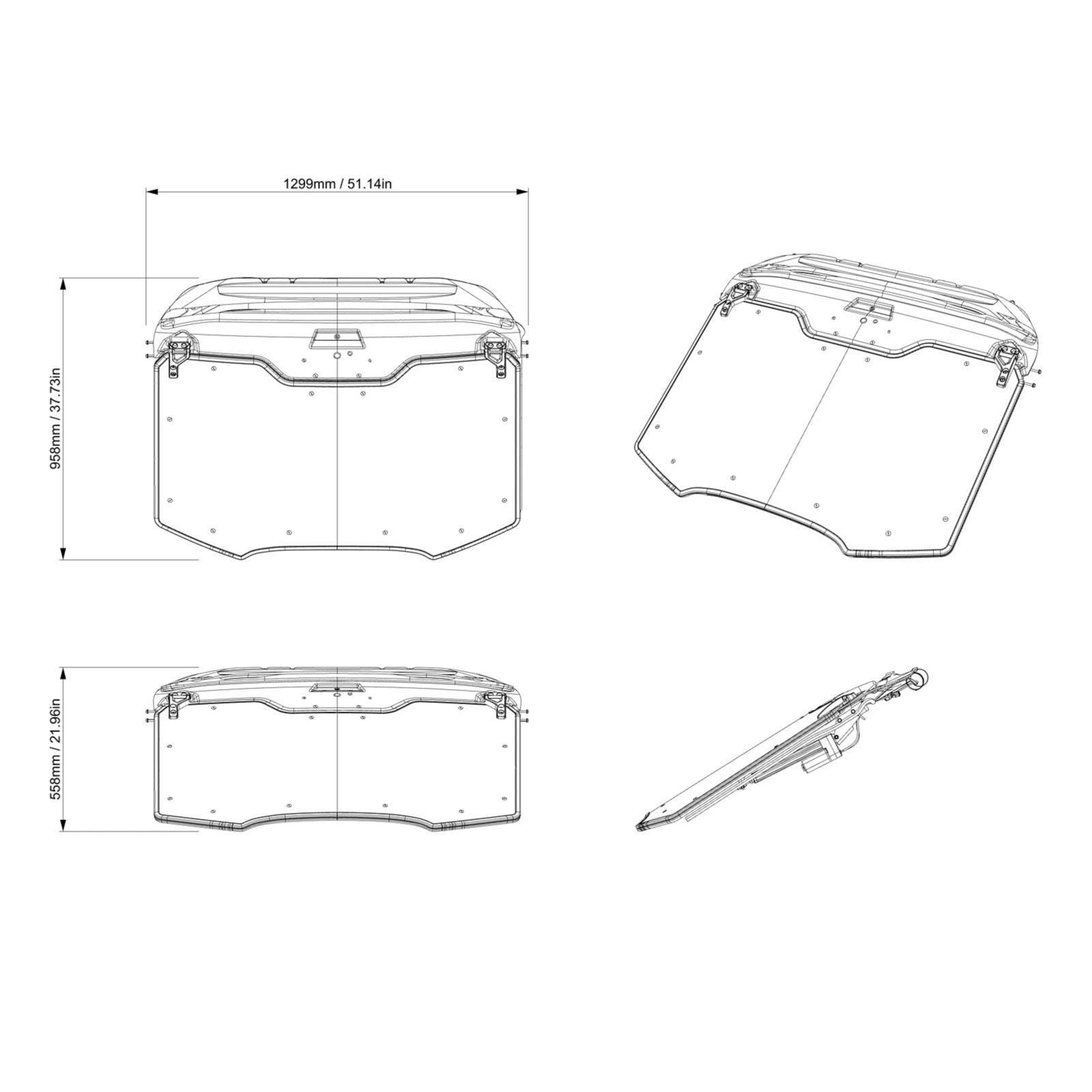 Pare-Brise PowerFlip pour Can-Am Maverick R — photo 4
