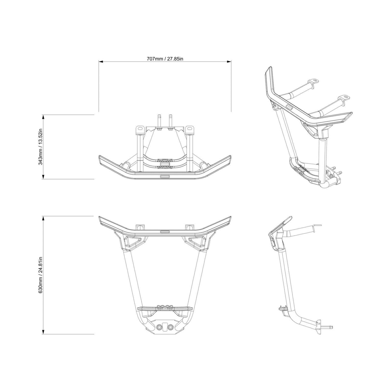Can-Am Maverick R Desert Rear Bumper — photo 3
