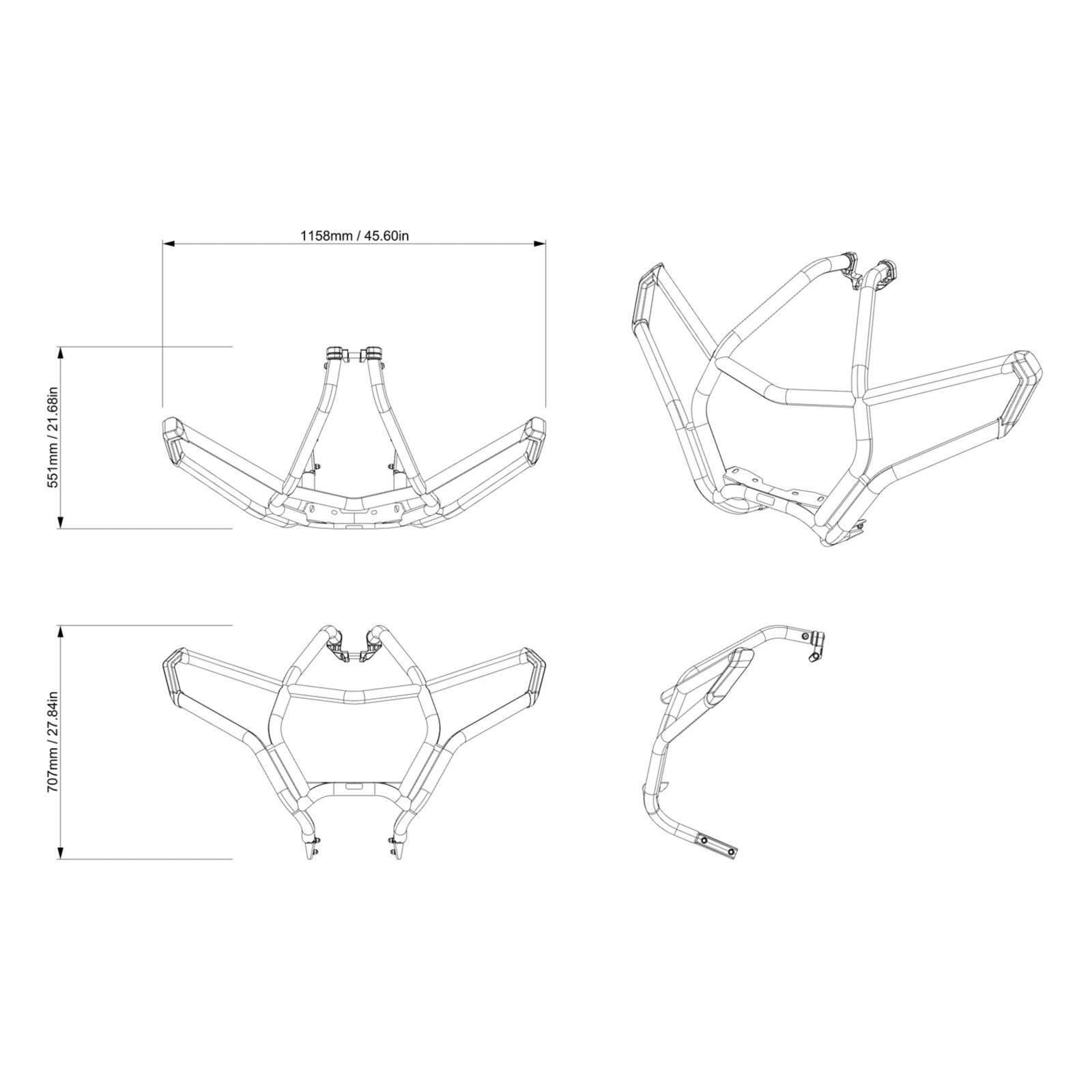 Can-Am Maverick R Trail Front Bumper — photo 3