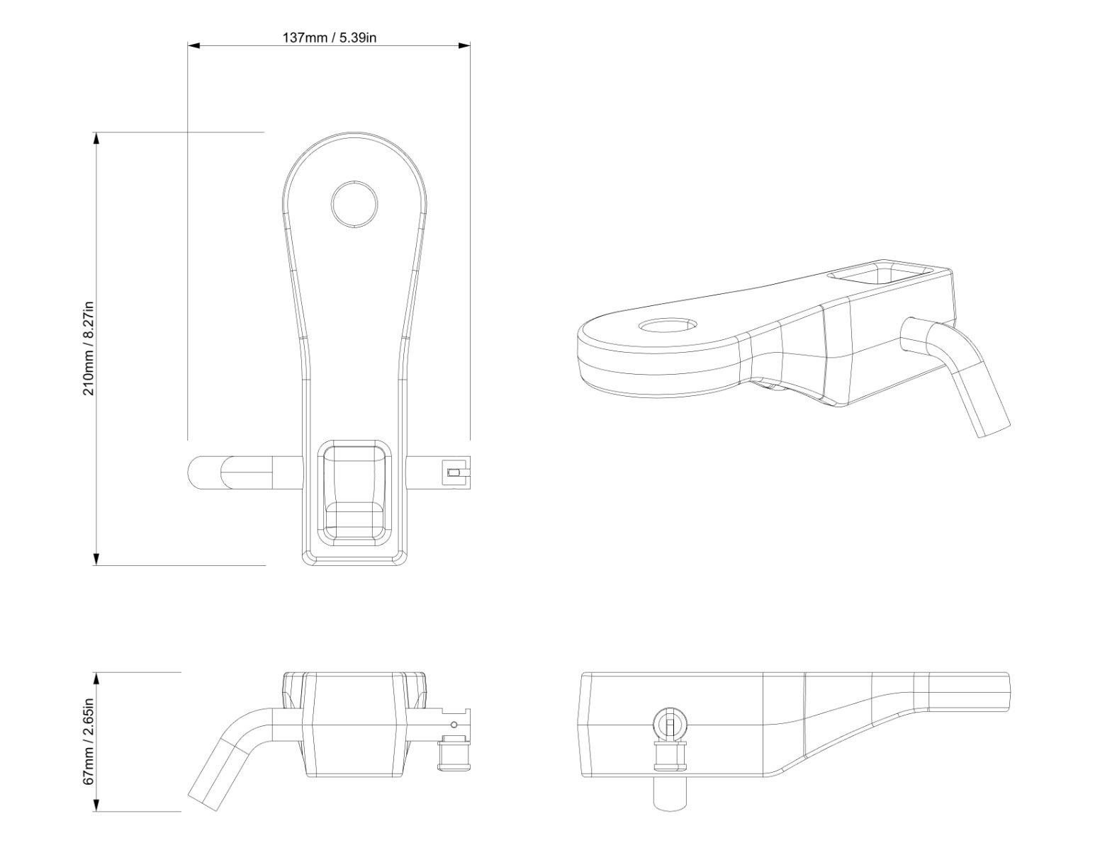 Can-Am Trailer Hitch Ball Mount — photo 2