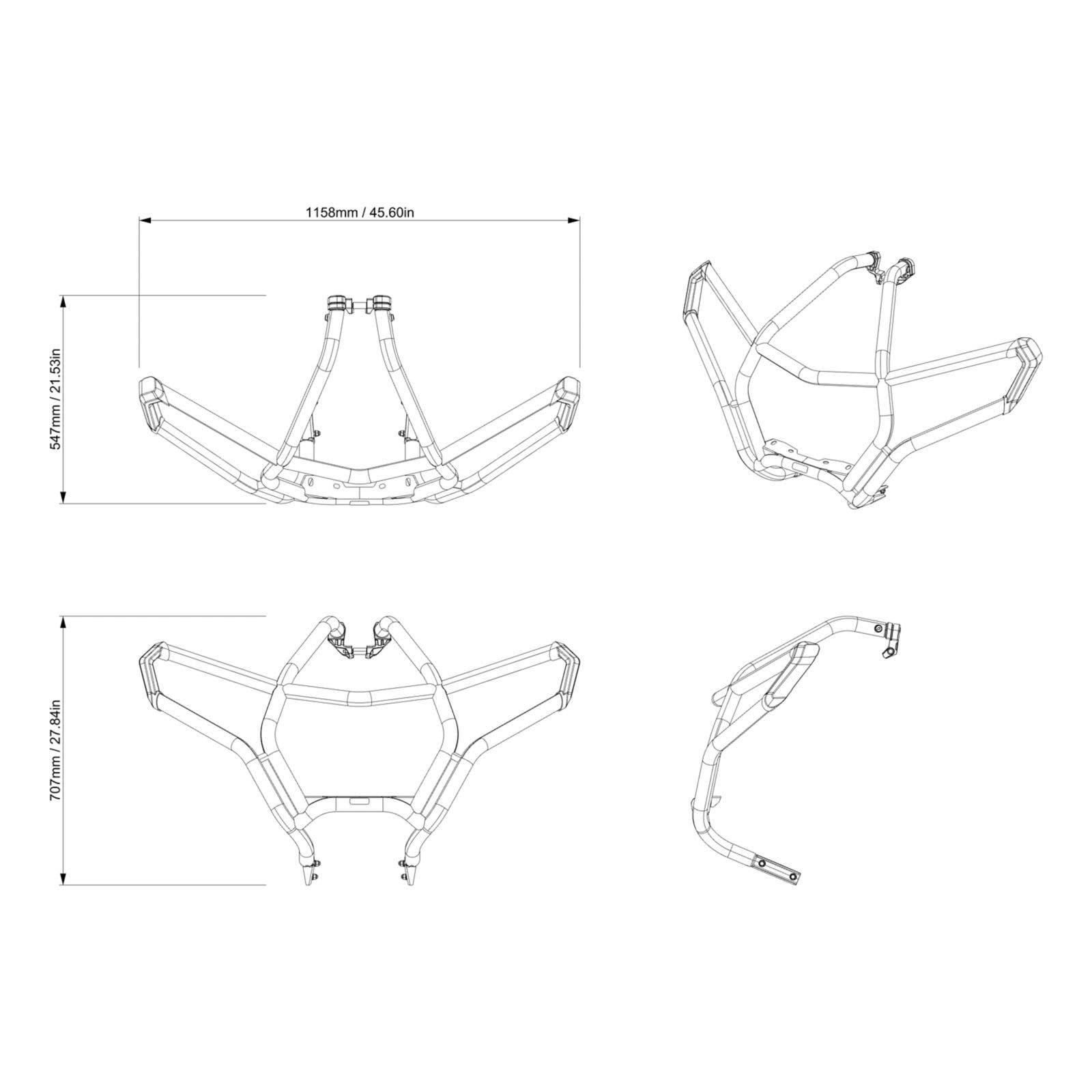 Can-Am Maverick R Trail Front Bumper — photo 3