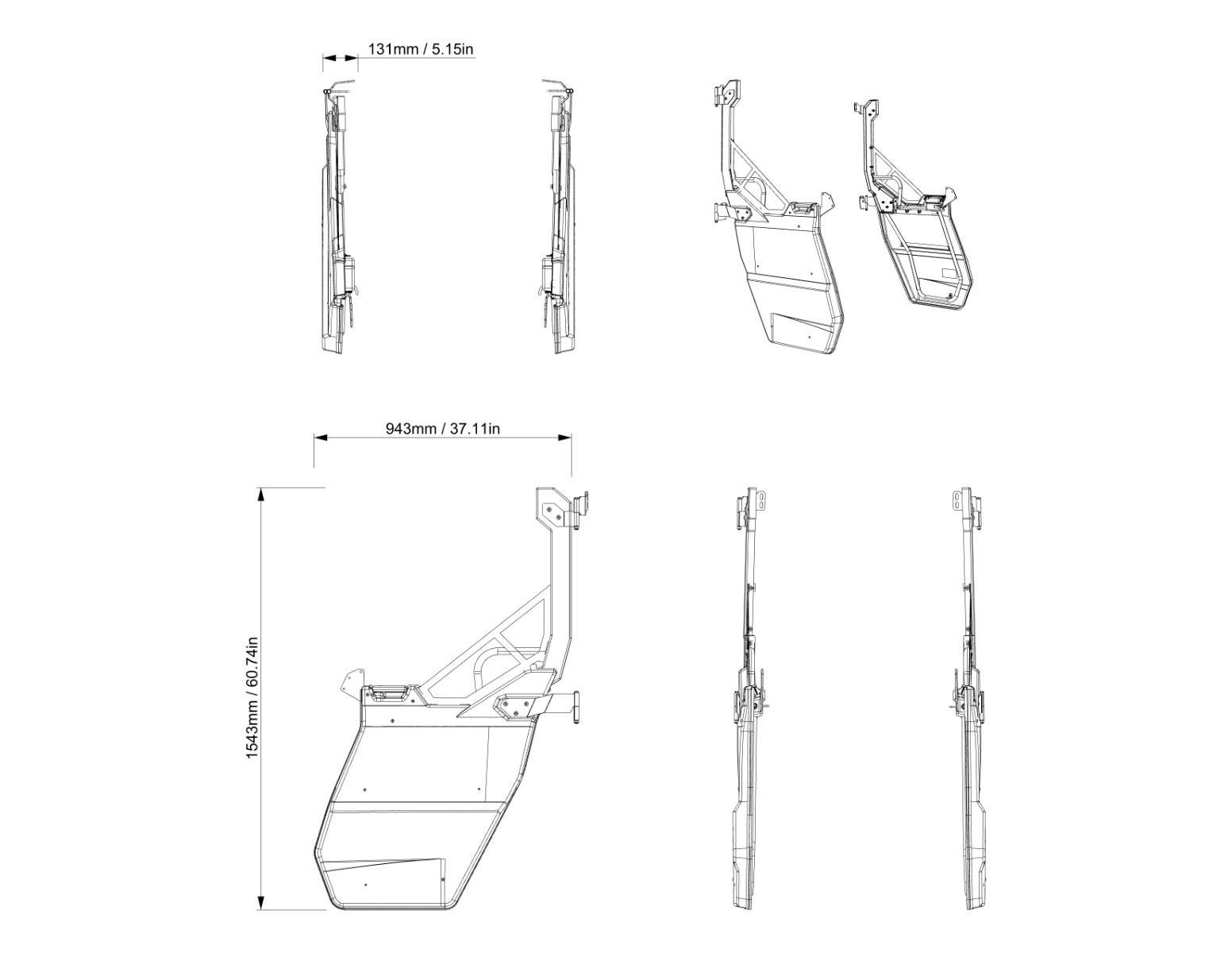 Demi-portes pour Can-Am Defender — photo 3