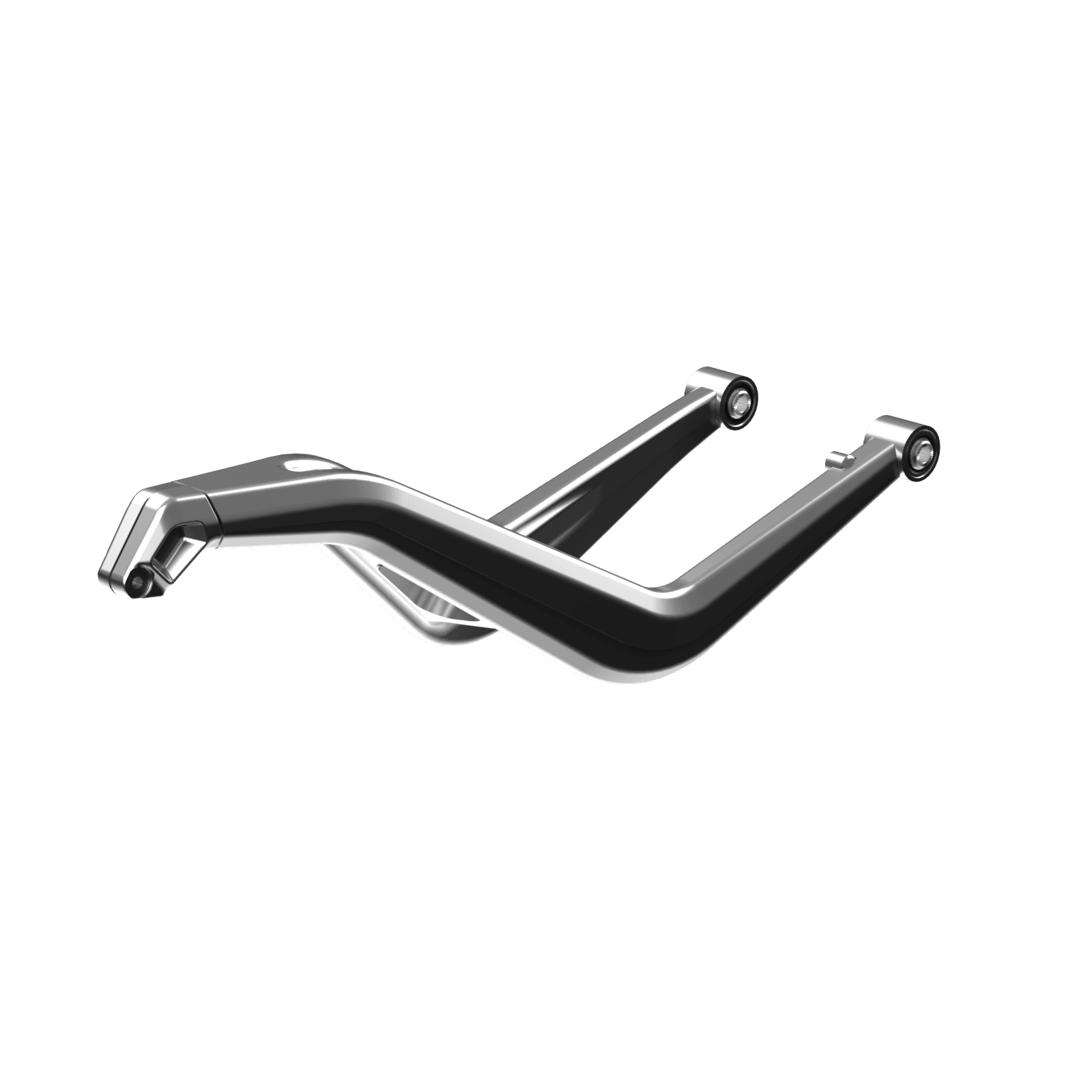 Ensemble de bras de suspension supérieur gauche, hyper argent