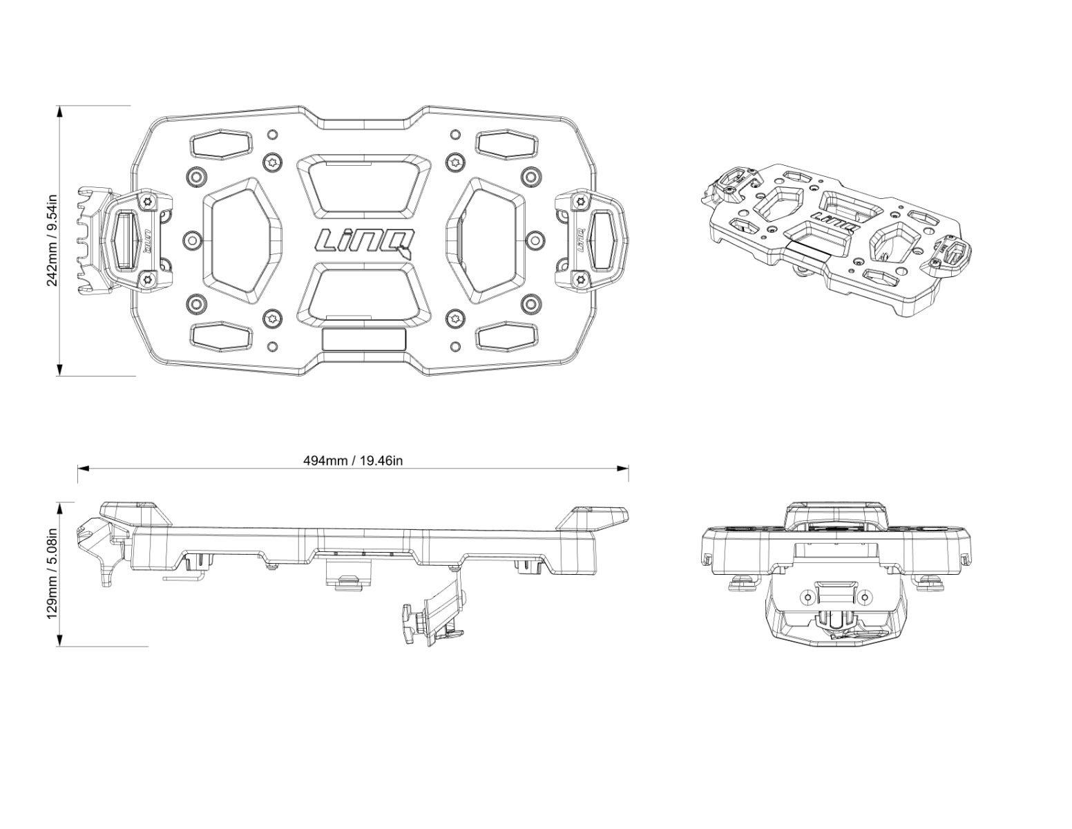 Support vertical LinQ pour boîte de chargement Can-Am Defender — photo 4
