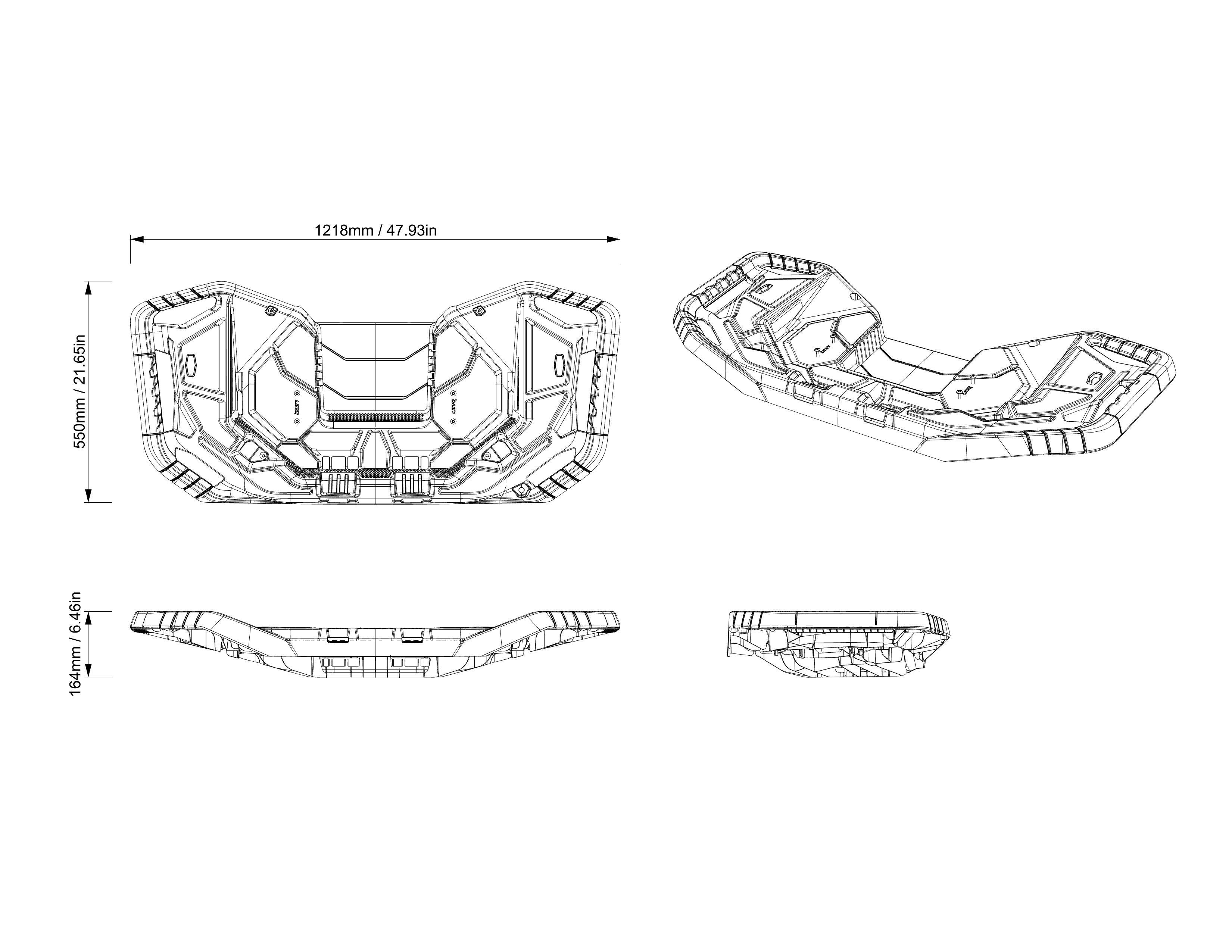 Can-Am Outlander X mr Rear Rack — photo 4