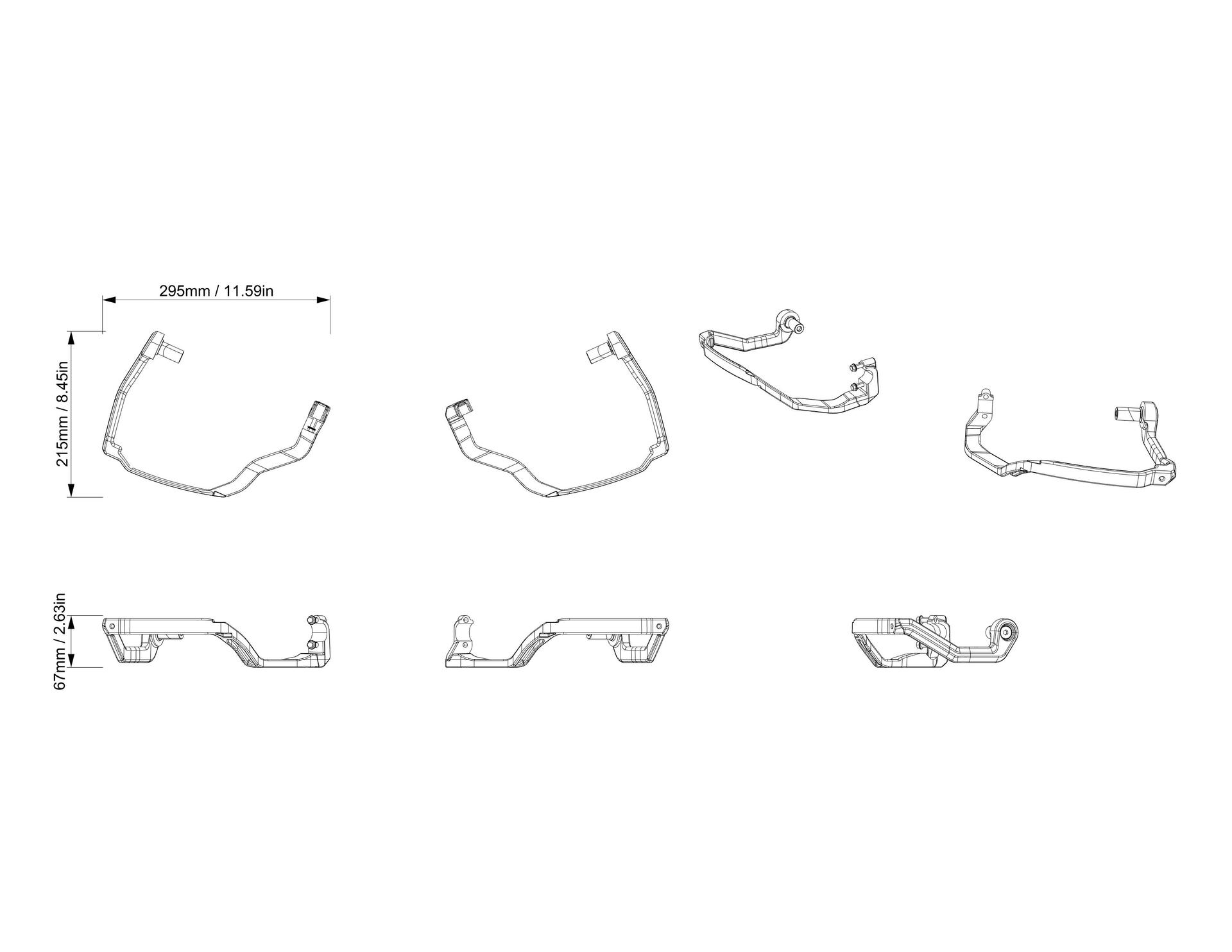 Ensemble de montage pour protège-mains pour Can-Am Outlander — photo 3